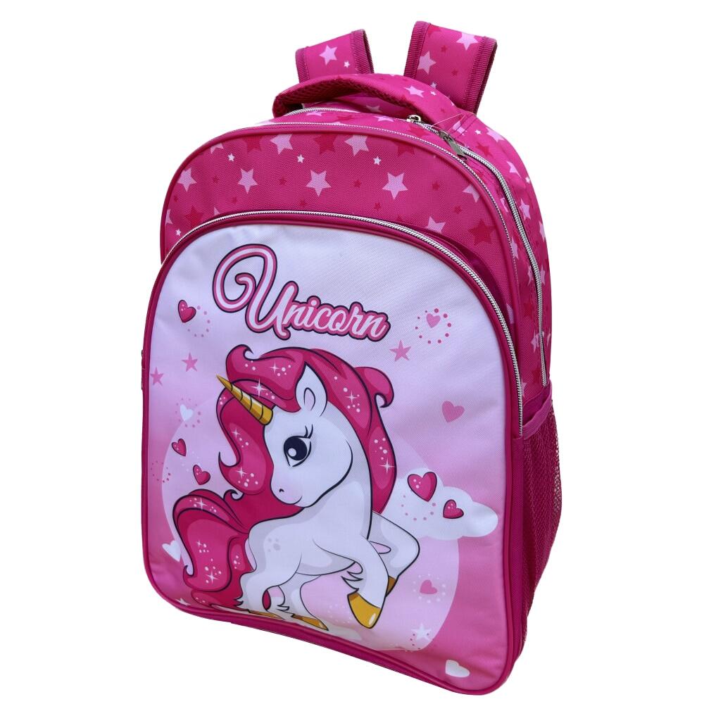 Rucsac, 42x30x17 cm, cu trei compartimente, bretele intarite si ajustabile, Unic