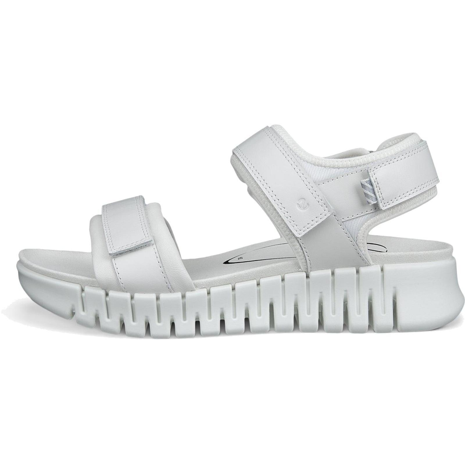 ECCO Gruuv Sol Sandals-White 3/4