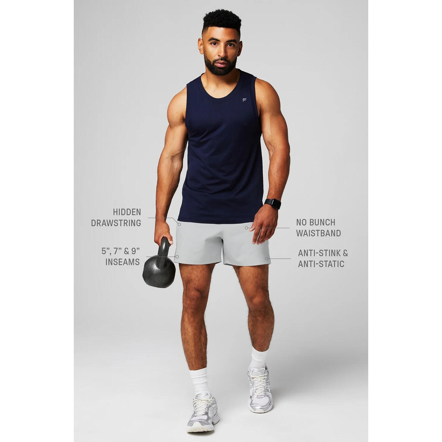 Short doublé Fabletics The Fundamental II 5" 4/7
