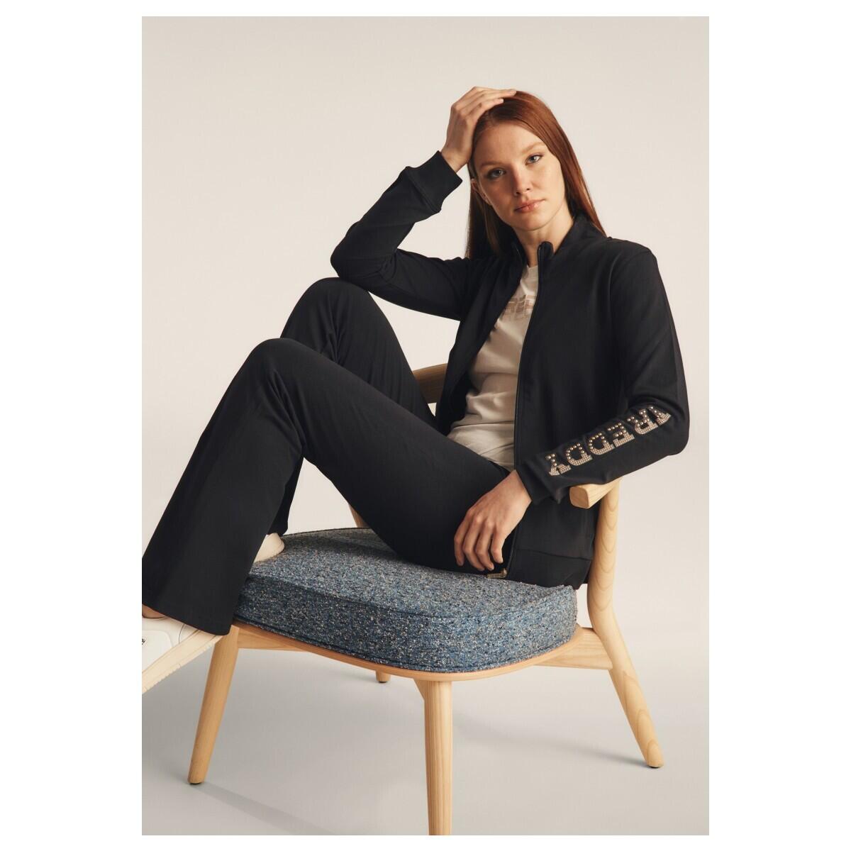 Leggings regular fit in jersey con fondo flare 5/7