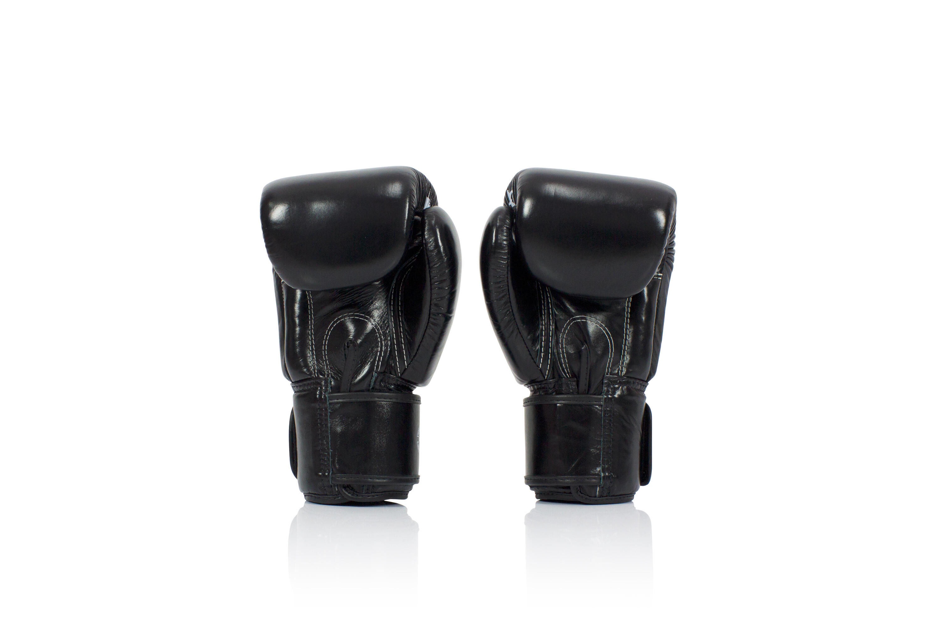 Fairtex BGV1-N Leder Boxhandschuhe - Nation Print Schwarz 14 Unzen 4/5