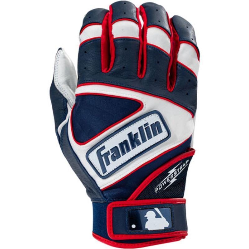 Gants De Frappe Franklin Powerstrap Adulte Taille M - Bleu Argent - Neuf - Pour Baseball
