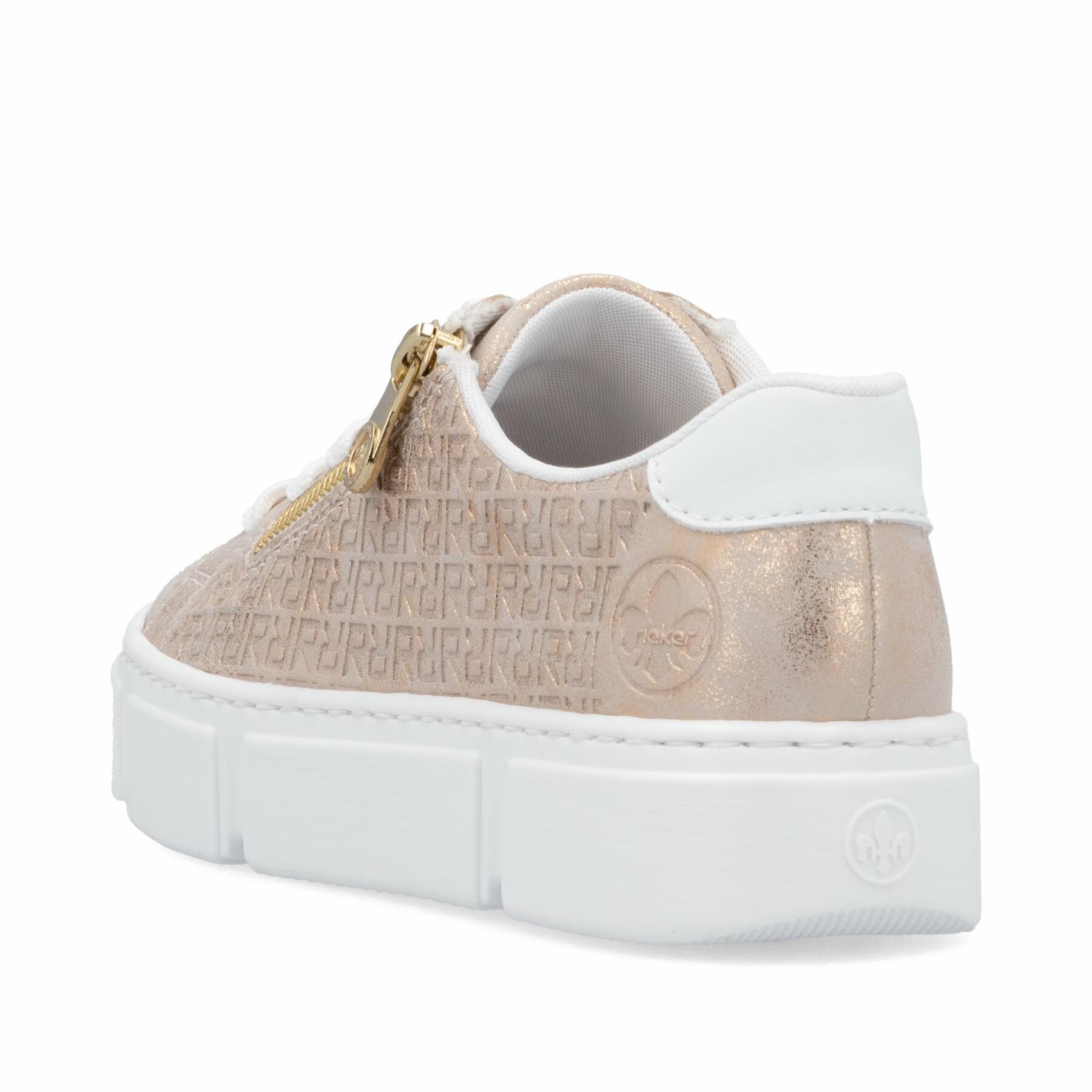 Rieker Damen Halbschuh Slipper Schuhe N5917-90 Gold 5/6