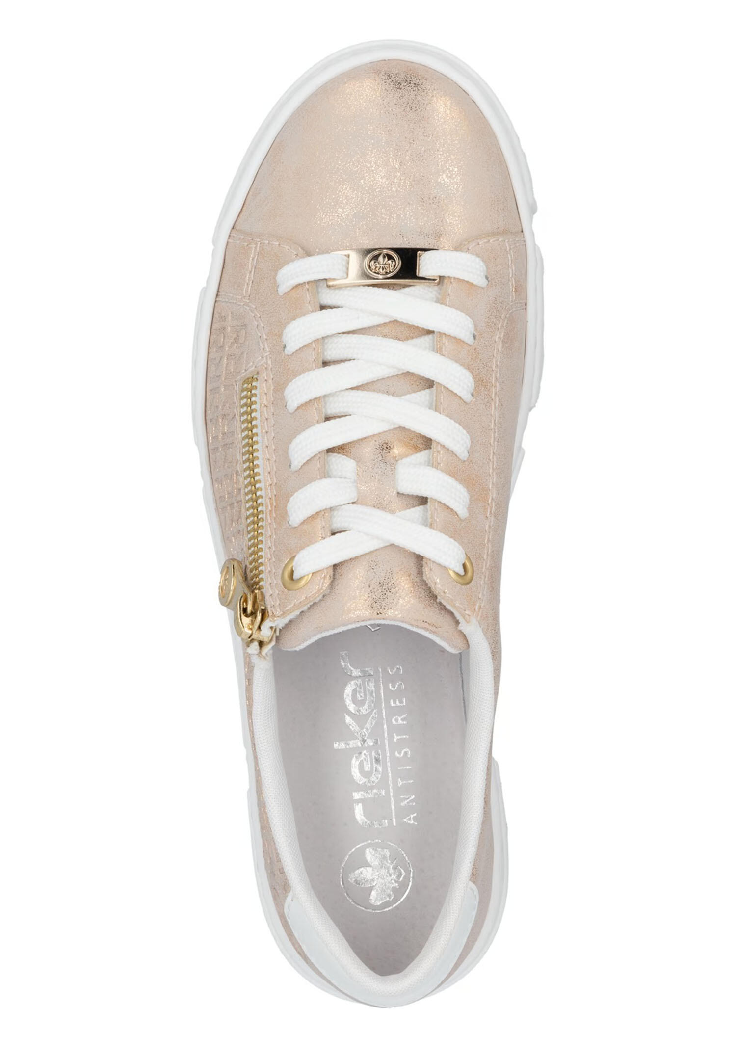 Rieker Damen Halbschuh Slipper Schuhe N5917-90 Gold 3/6