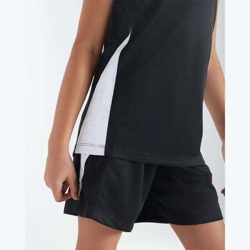 Nike Kinderbasketbal Shorts in Zwart-Wit, XS 3/4