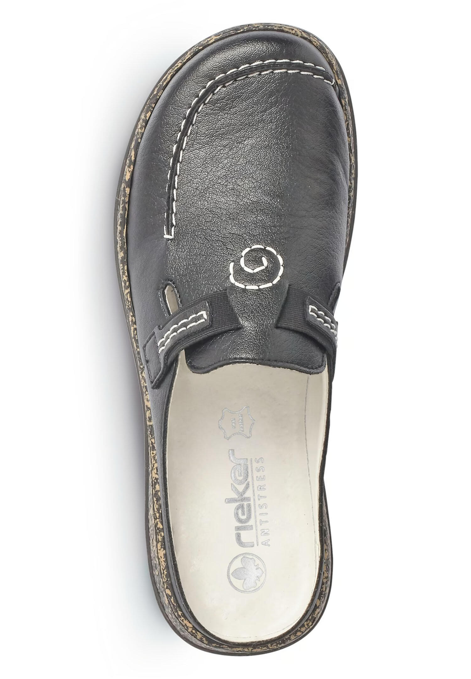 Rieker Damen Clogs Pantoffel Slipper 46393-00 schwarz 3/3