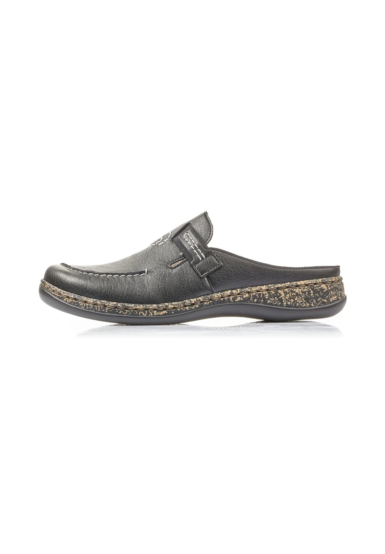 Rieker Damen Clogs Pantoffel Slipper 46393-00 schwarz 2/3