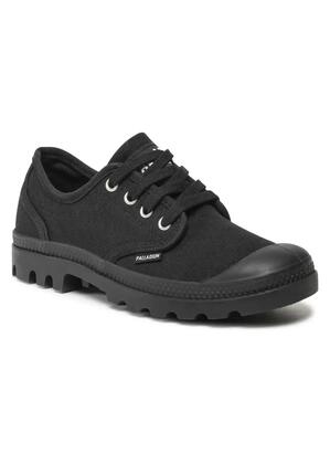 PALLADIUM Women´s PAMPA OXFORD Sneakers Halbschuhe Canvas 92351-008-M schwarz