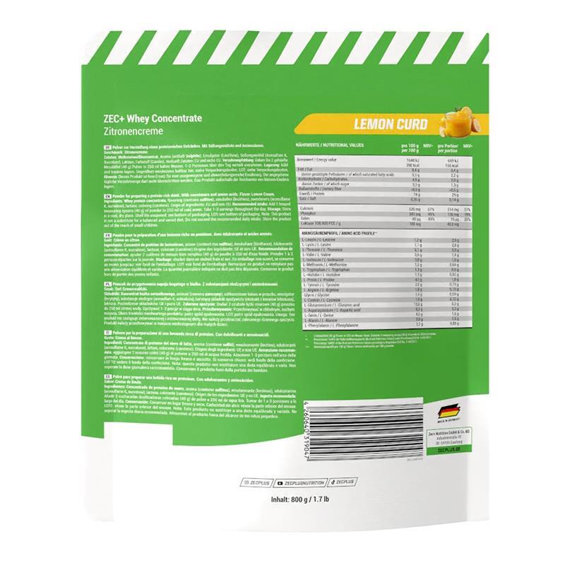 Zec+ Whey Concentrate (800g) Lemon Curd - Protéines 2/3