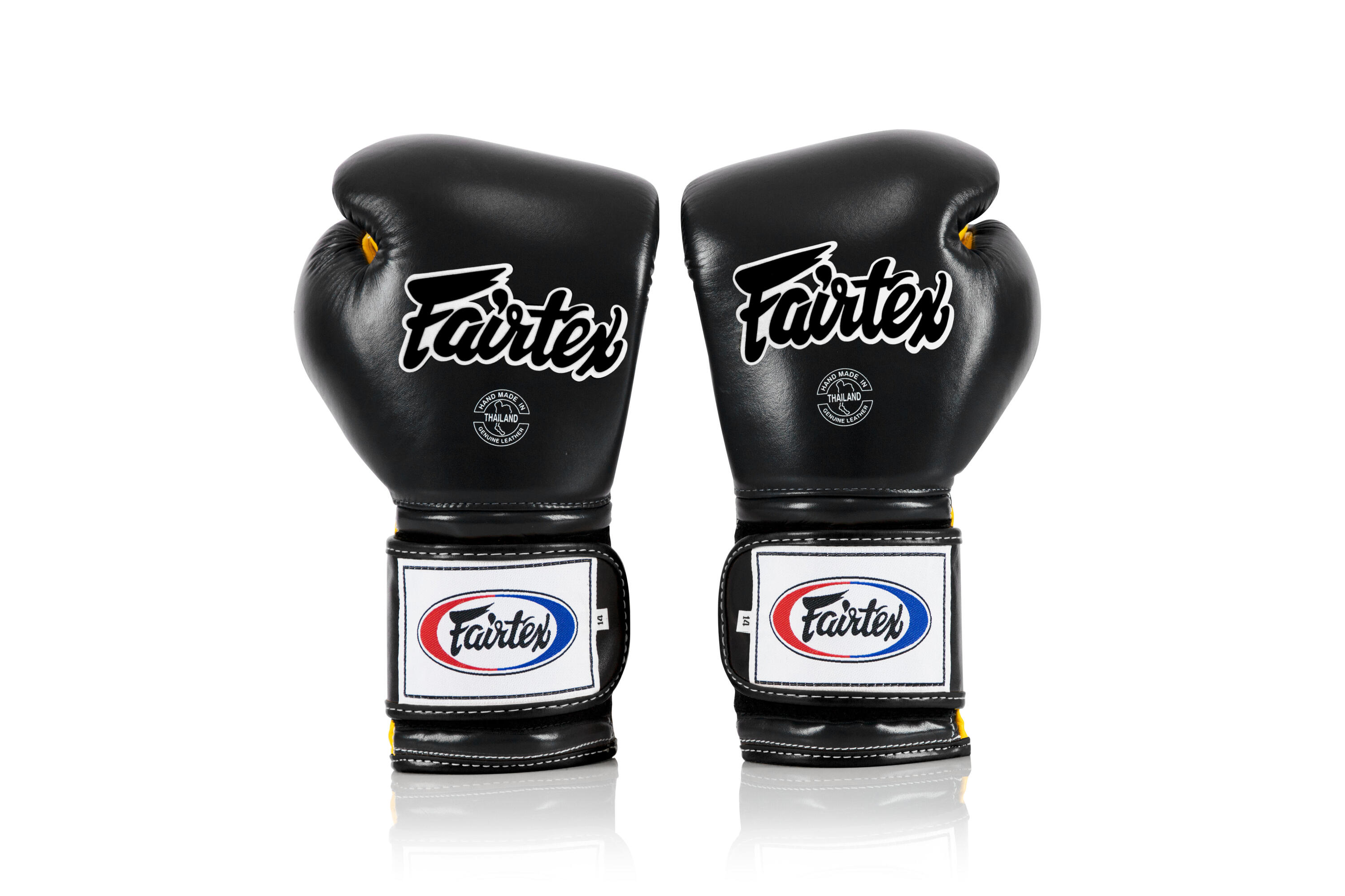 Fairtex BGV9 Heavy Hitter's Boxhandschuhe - Schwarz/Gelb 12 Unzen 2/5