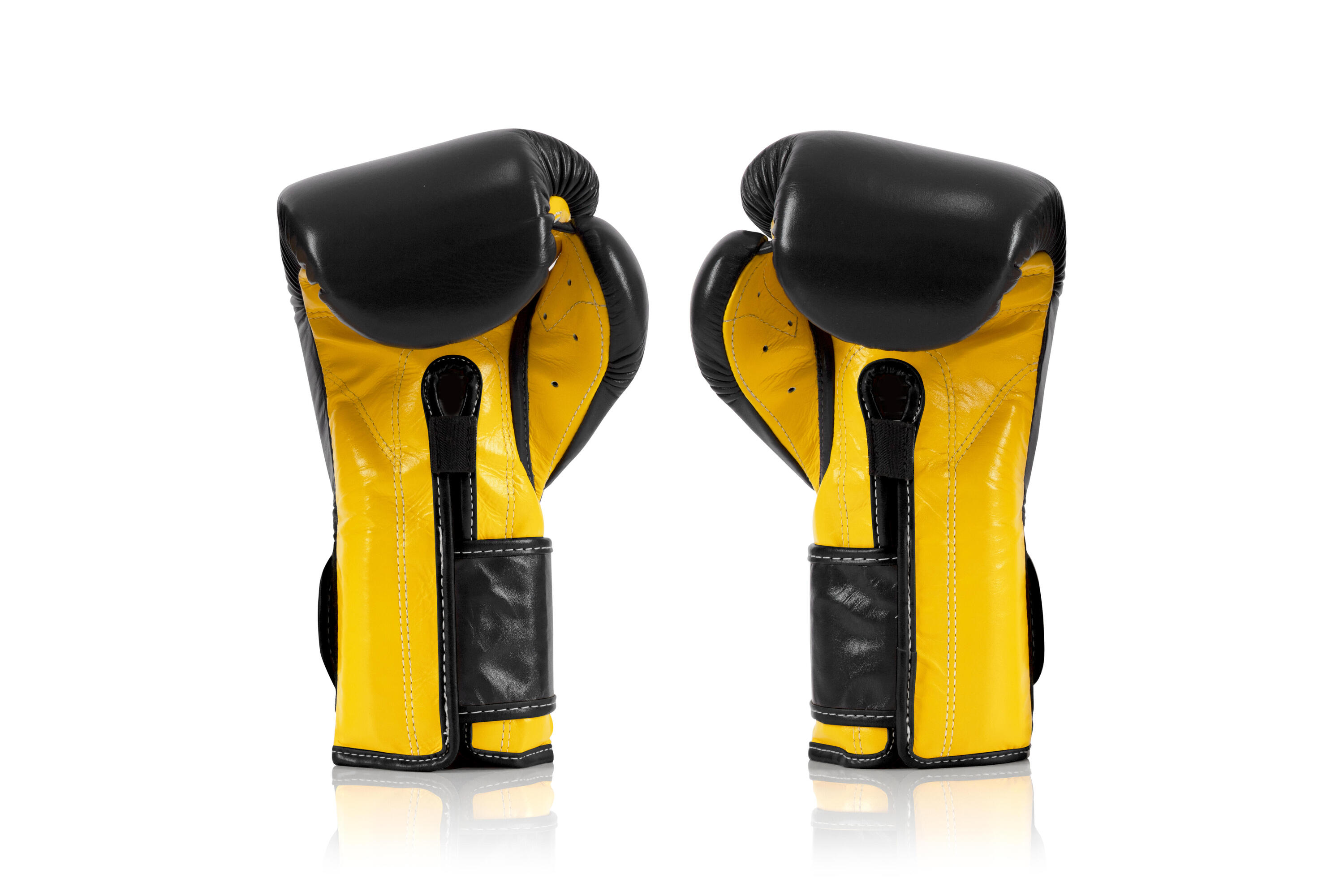 Fairtex BGV9 Heavy Hitter's Boxhandschuhe - Schwarz/Gelb 12 Unzen 4/5