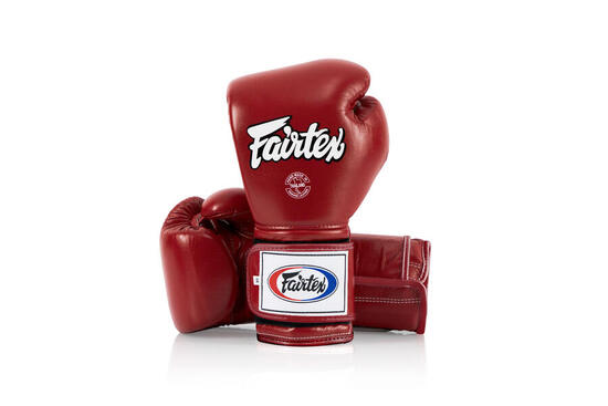 Fairtex BGV9 Heavy Hitter's Boxhandschuhe - Mexican Style - Rot 16 Unzen