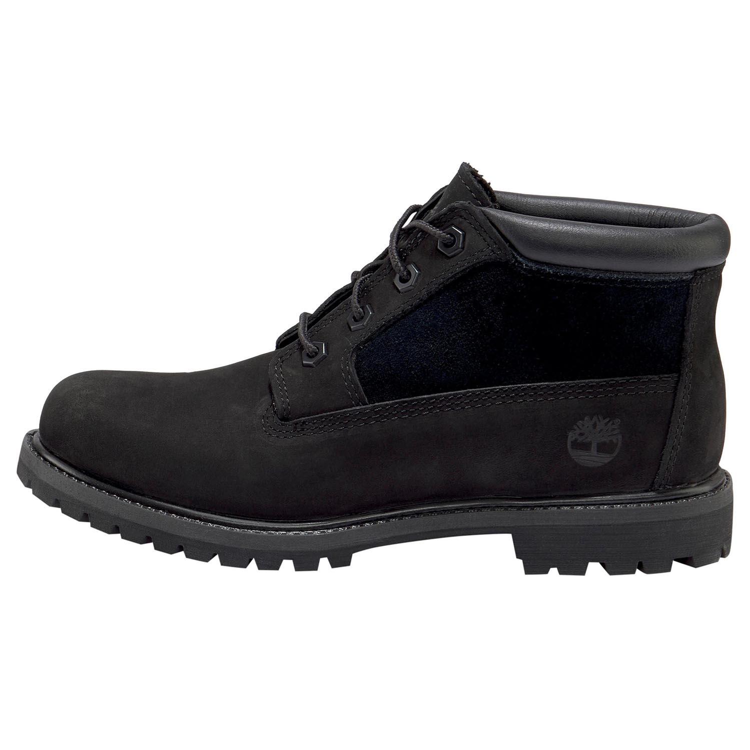 Timberland Nellie Chukka Damen Stiefel Boots Wasserfest Nubuk Schwarz 2/6