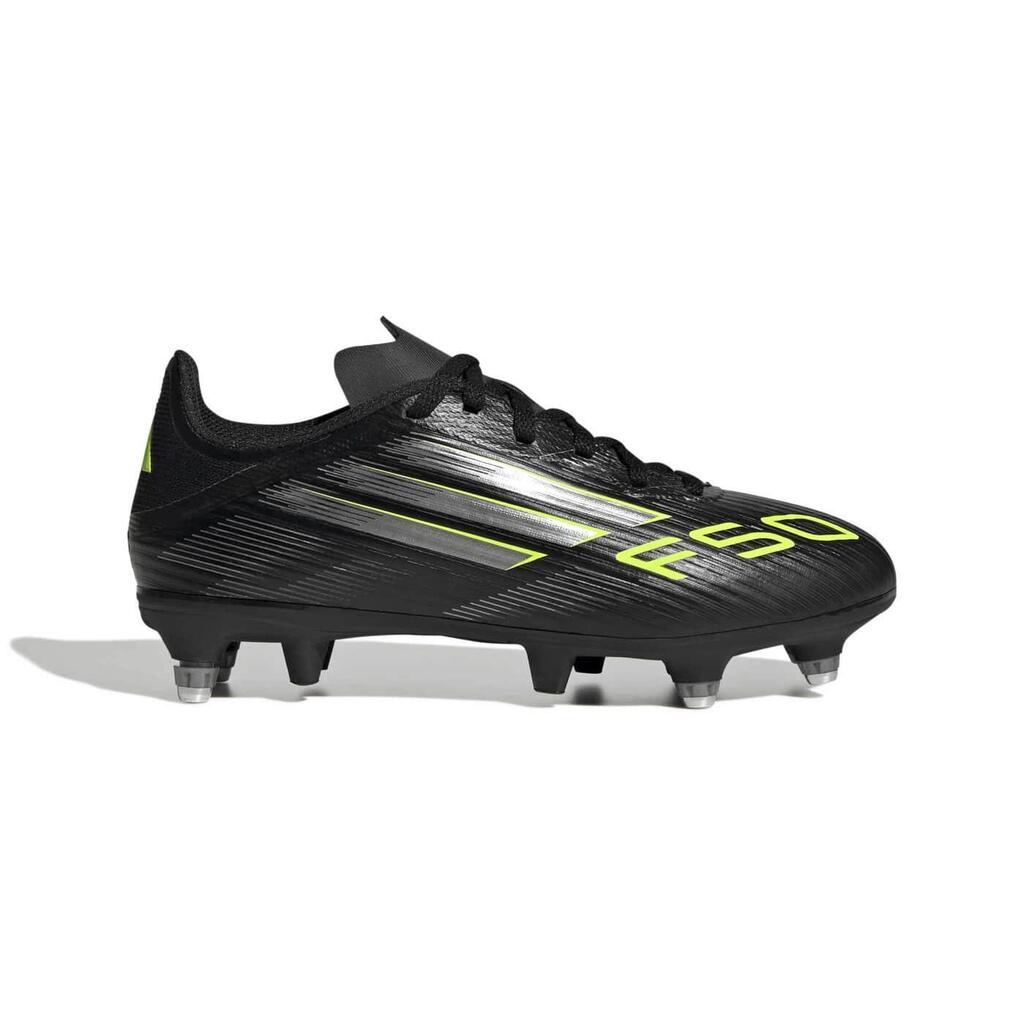 Adidas F50 League SG Junior Football Boots Black, Grey and Lime