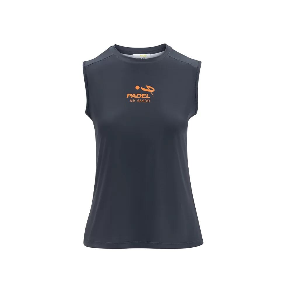Maglia Senza Maniche Padel Donna Vieni a Rete 2/2