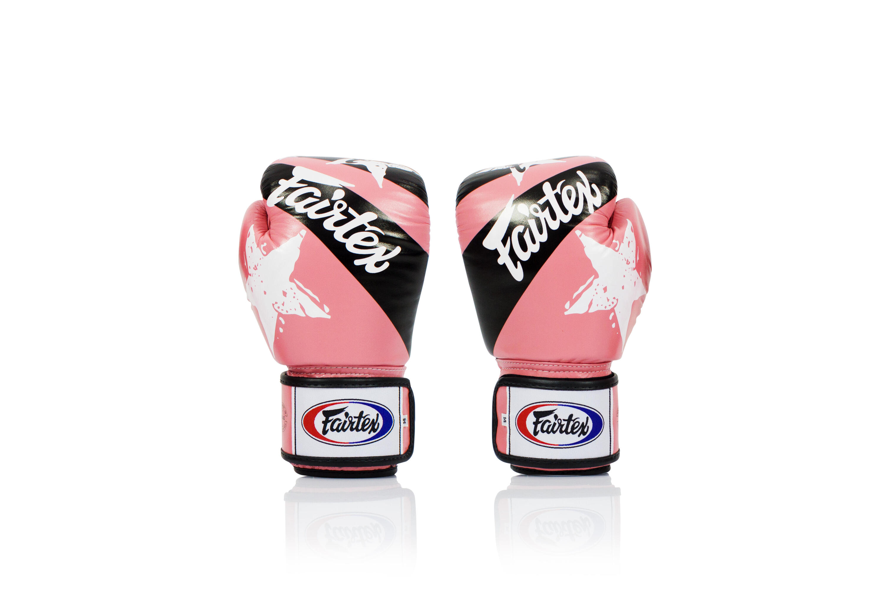 Fairtex BGV1-N Leder Boxhandschuhe - Nation Print Pink 12 Unzen 2/5