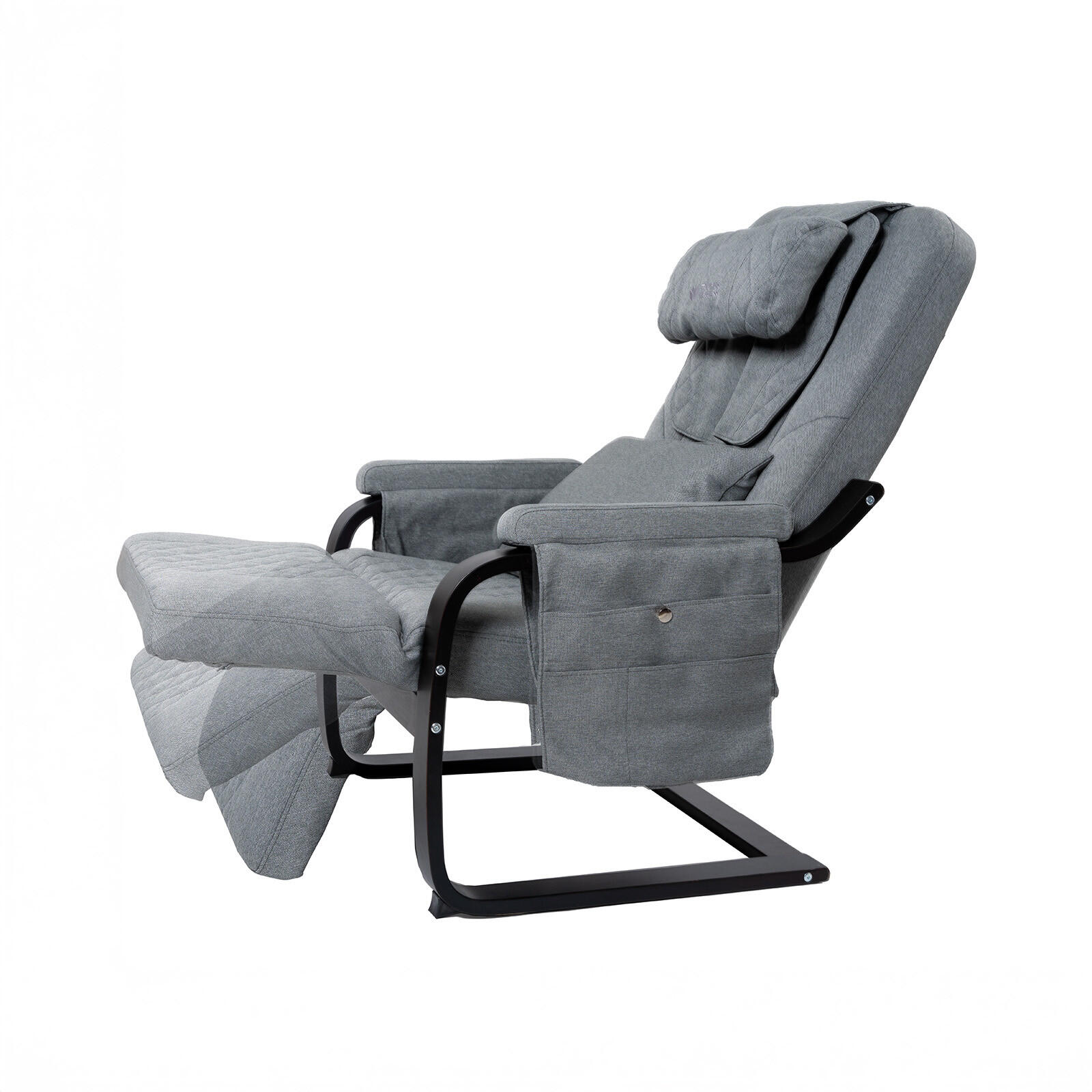Wellness Massagestoel Hout bruin 3/4