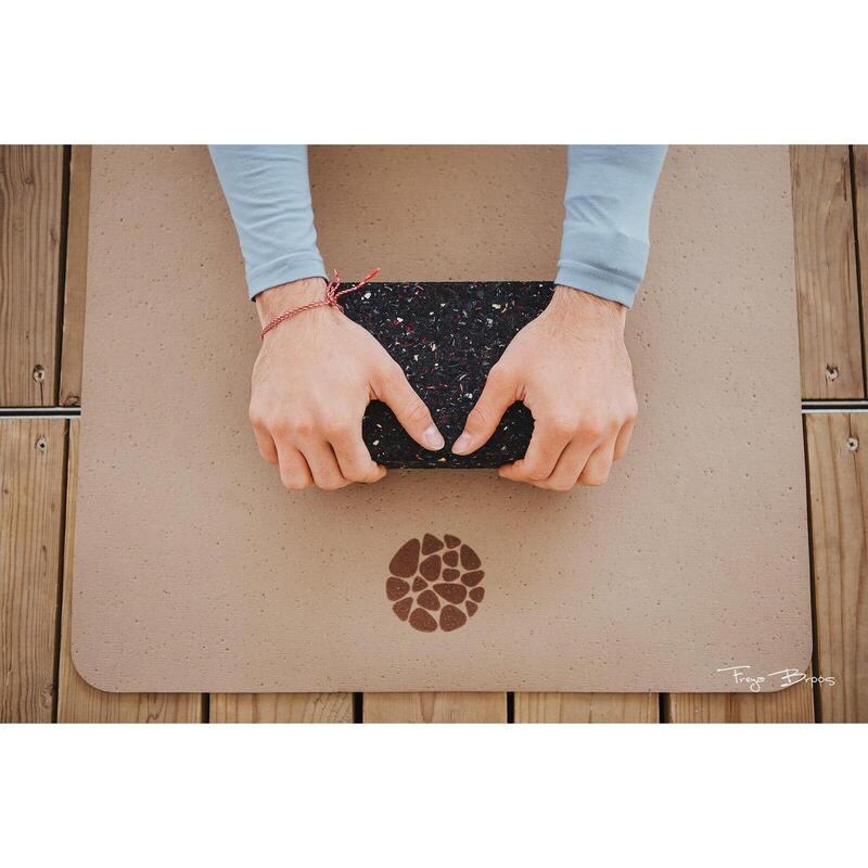 Set de 10 saltele de yoga - maro elegant - 190x60x0,5 cm - foarte ușoare