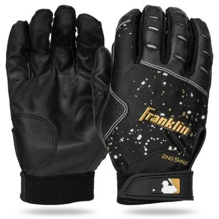 Franklin Baseball/Softball Schlaghandschuhe Erwachsene| Größe M Farbe Black/Gold