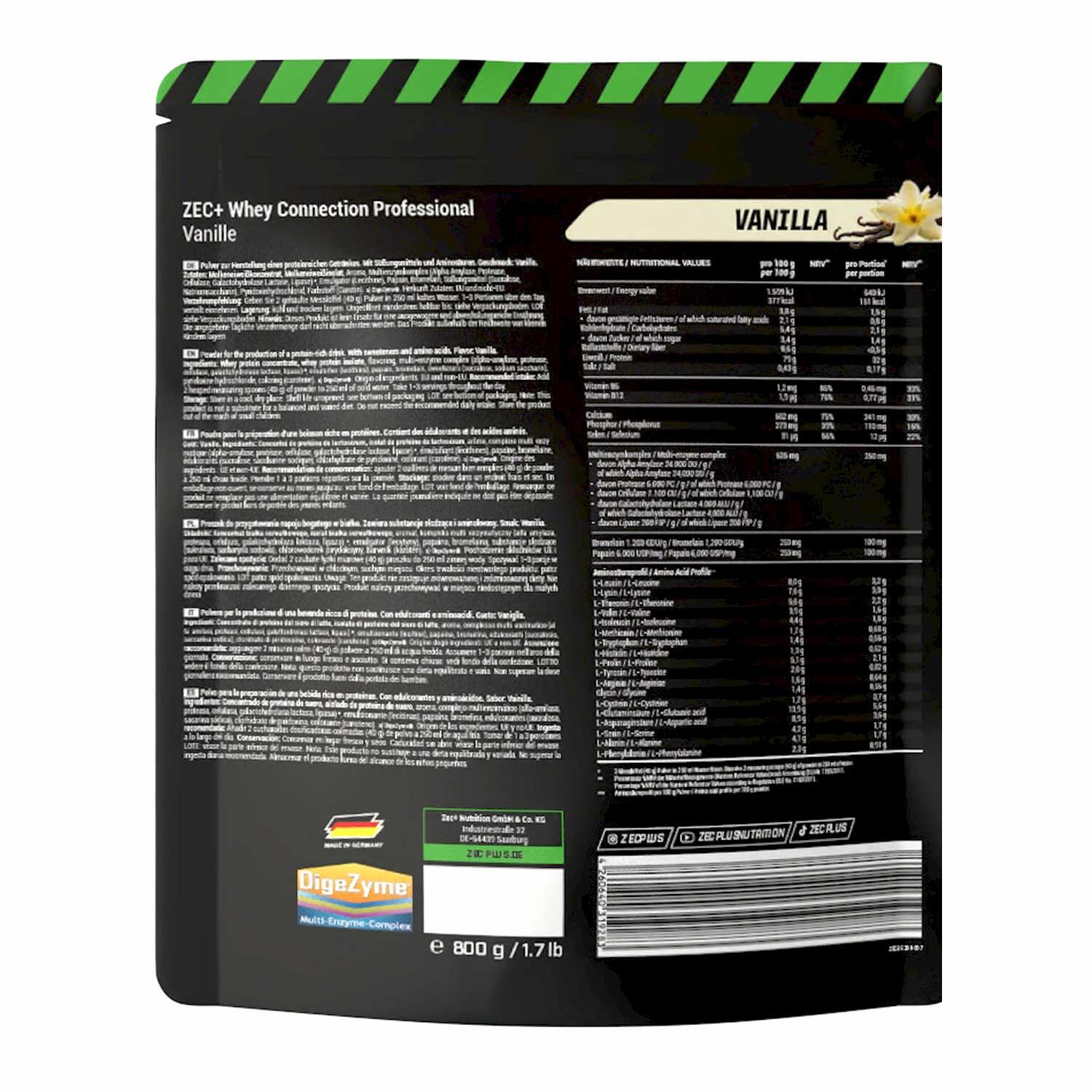 ZEC+ WHEY CONNECTION PROFESSIONAL 800g Vanille 2/3