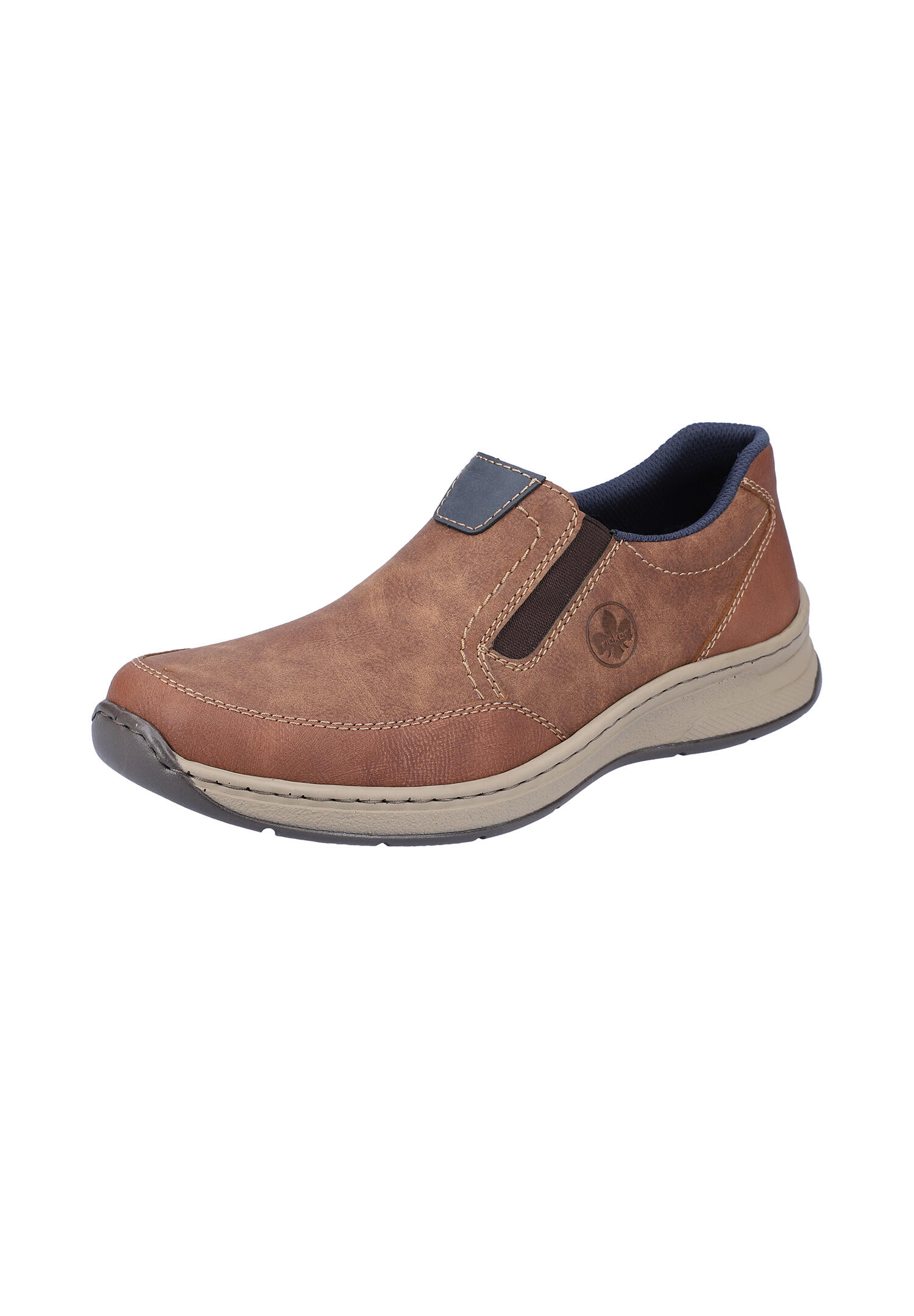 Rieker Herren  Halbschuhe Businessschuhe Leder Schuhe 14362-24 Brown extra Weit 3/7