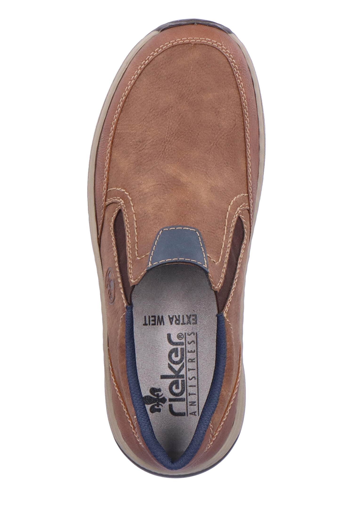 Rieker Herren  Halbschuhe Businessschuhe Leder Schuhe 14362-24 Brown extra Weit 7/7