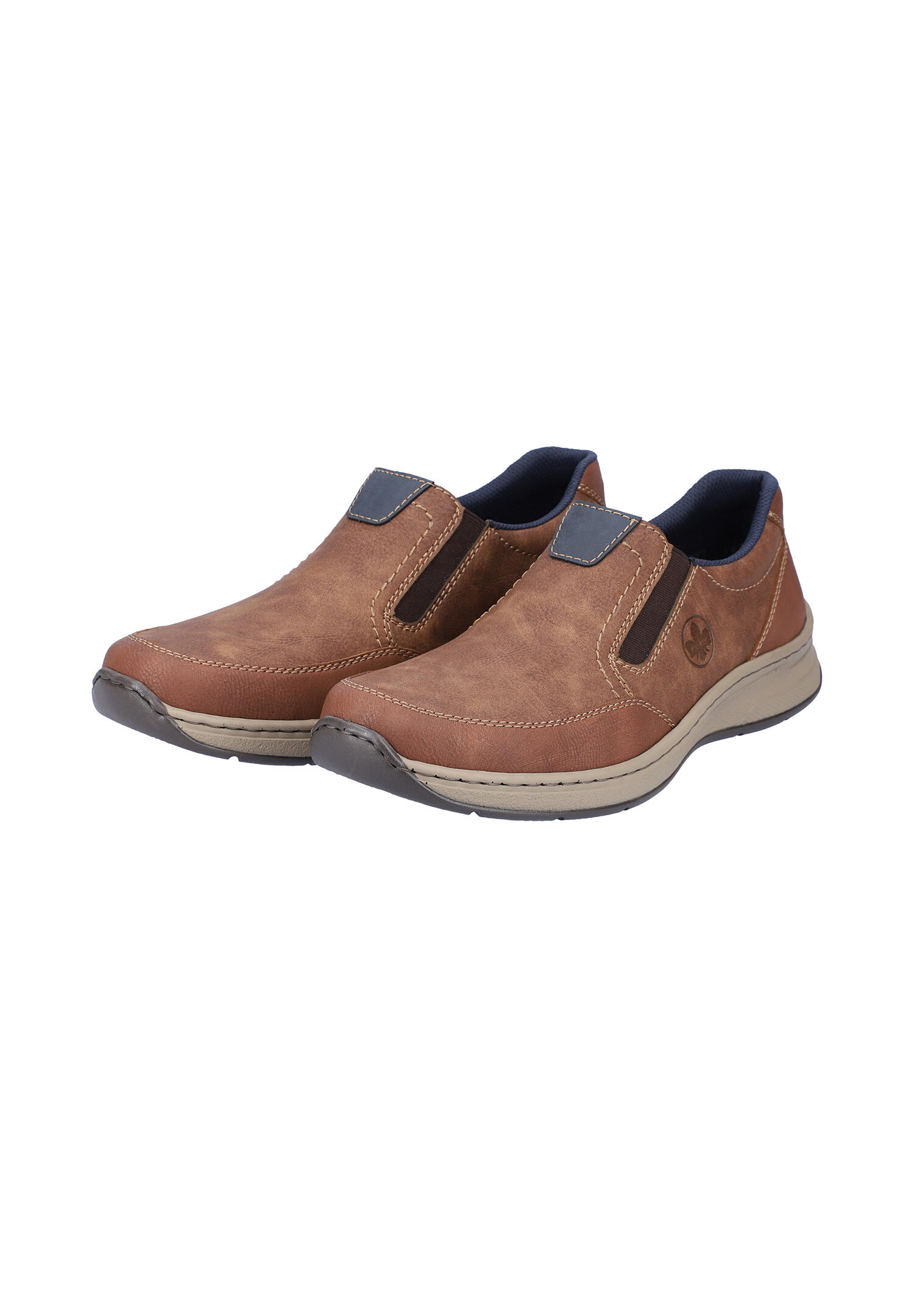Rieker Herren  Halbschuhe Businessschuhe Leder Schuhe 14362-24 Brown extra Weit 1/7