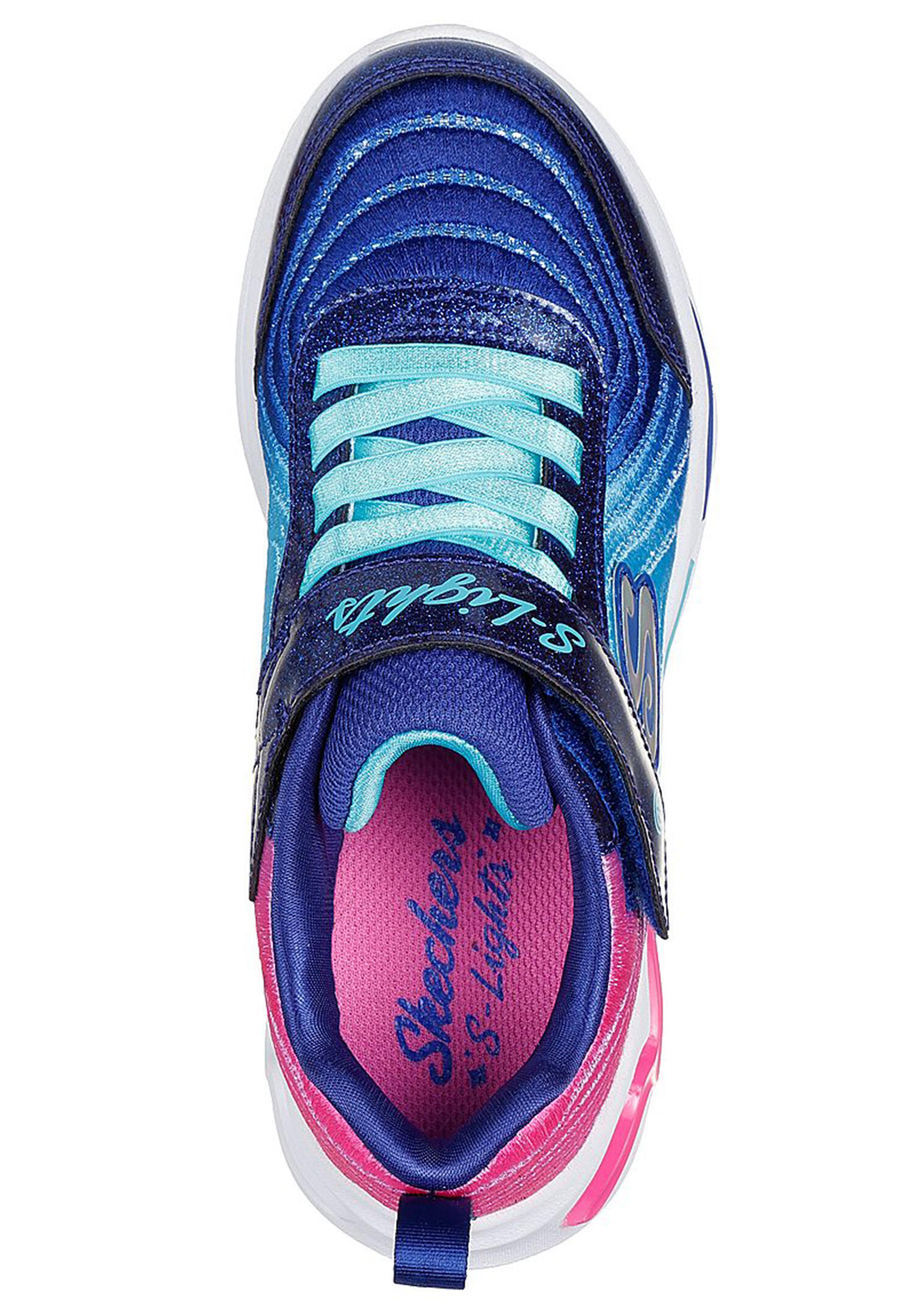 Skechers S Lights Wavy Beams OMBRE EXPRESS Sneakers  Schuhe  302327L NVMT 3/4