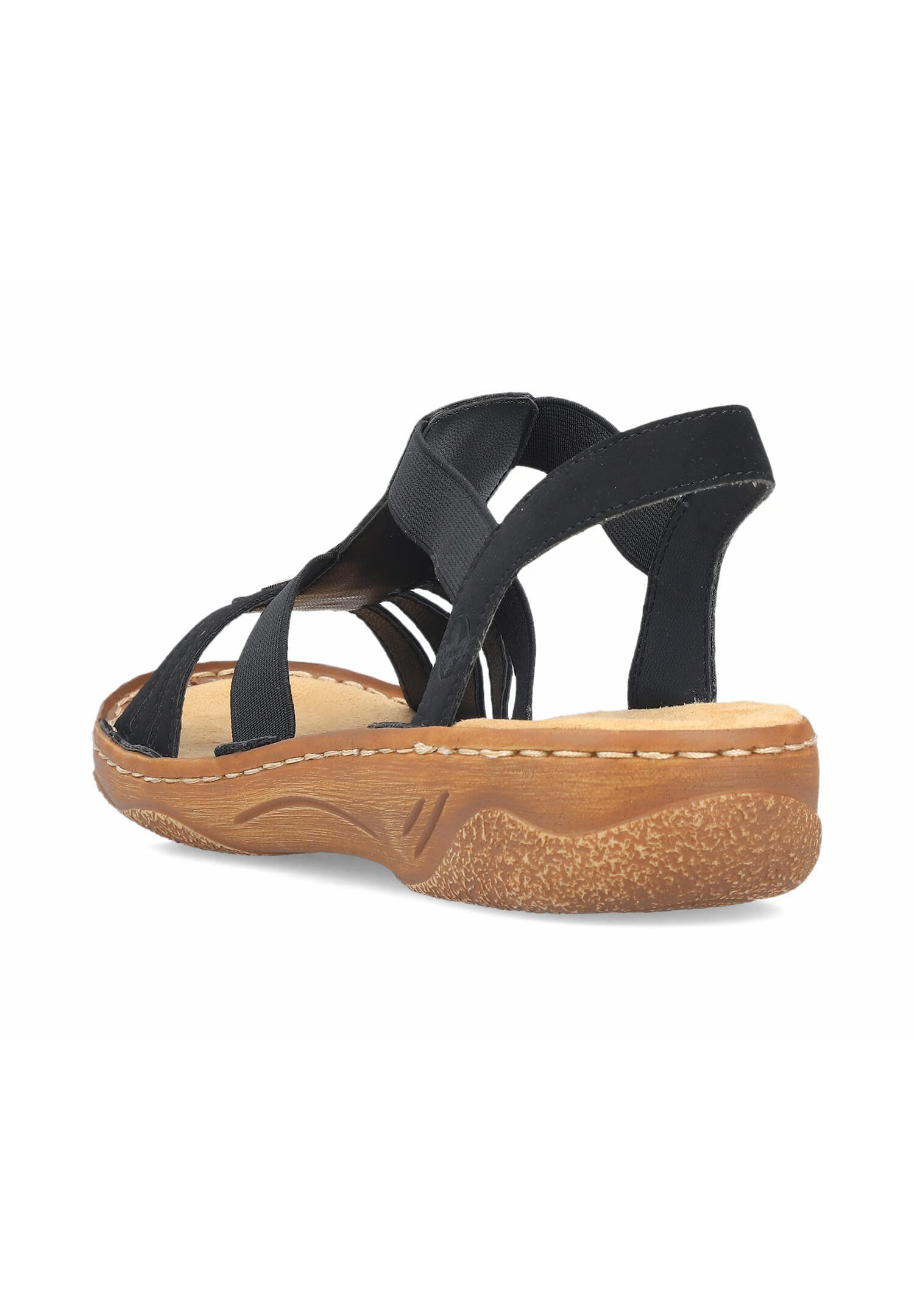Rieker Damen Riemchensandalen schwarz Sandalen V2870-00 schwarz 3/5