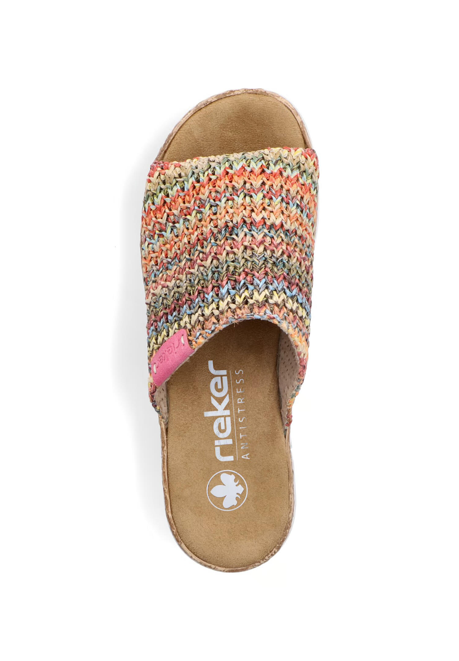 Rieker Rieker Damen Pantoletten Slipper V2369-90 multi-hellbraun 4/5