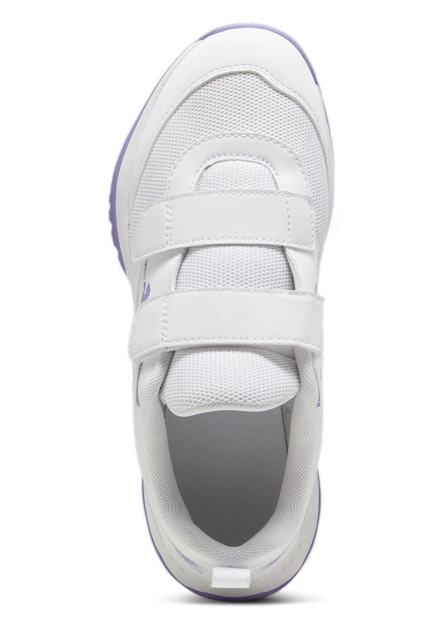 PUMA Varion II V Junior Kinder-Hallenschuhe 108106 04 Weiß-Lila 3/7