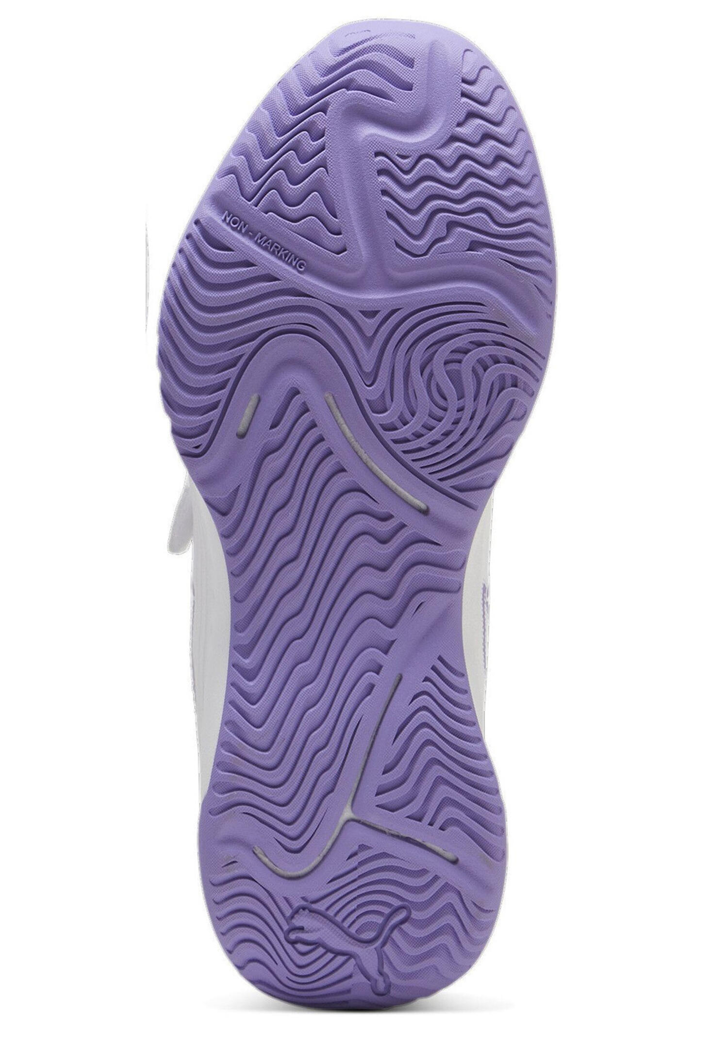 PUMA Varion II V Junior Kinder-Hallenschuhe 108106 04 Weiß-Lila 5/7