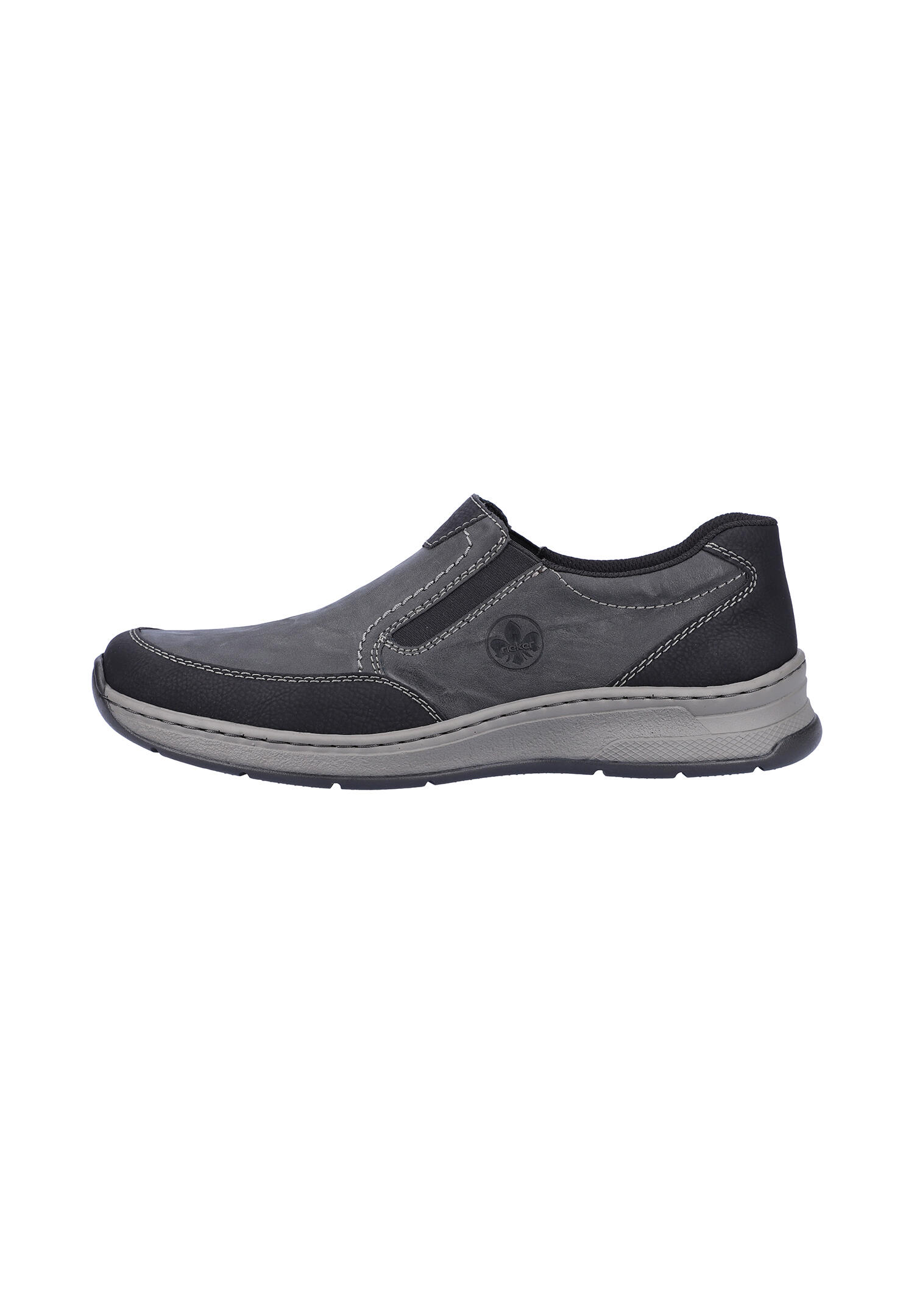 Rieker Herren  Halbschuhe Businessschuhe Leder Schuhe 14362-00 Grau extra Weit 3/7
