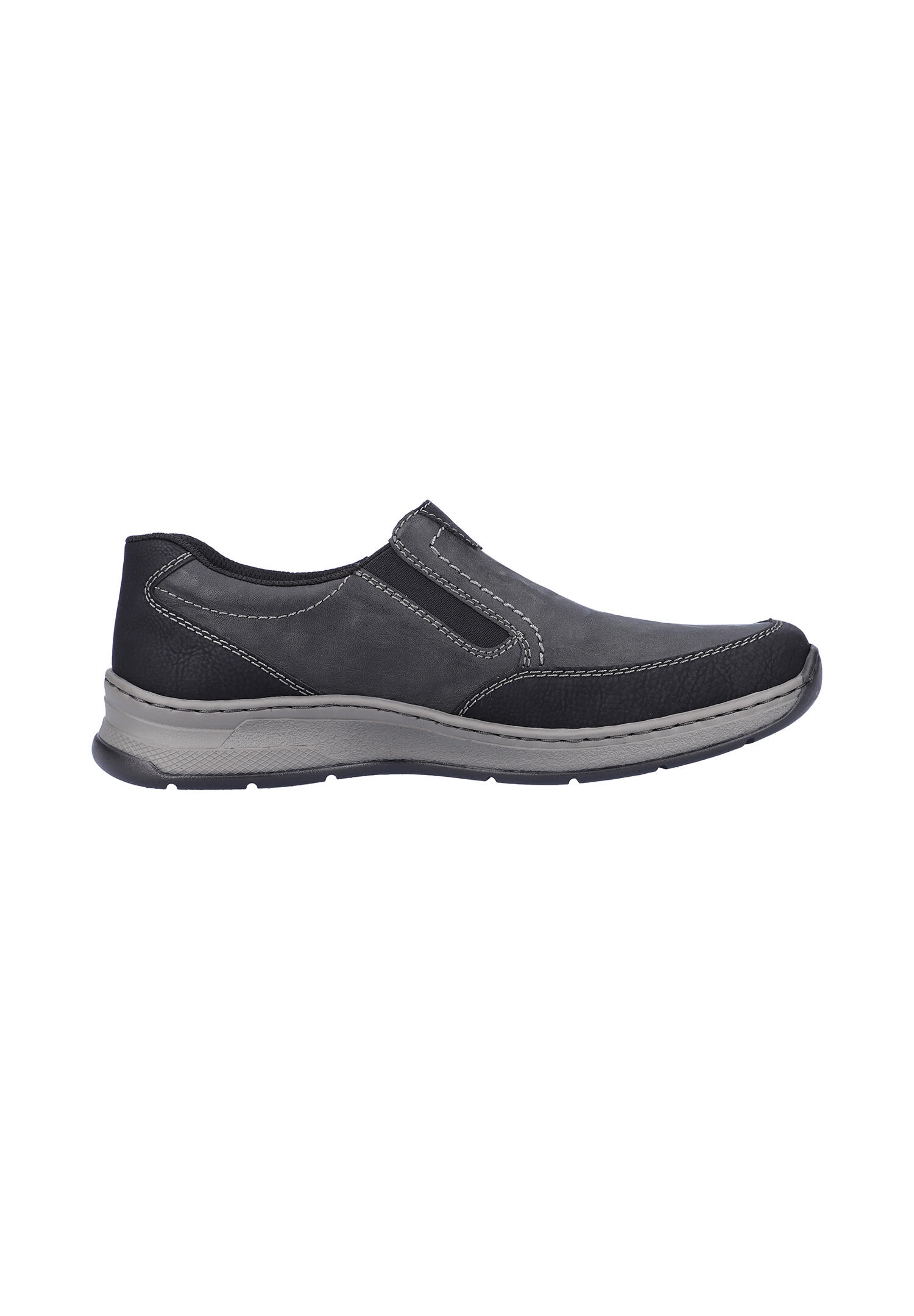 Rieker Herren  Halbschuhe Businessschuhe Leder Schuhe 14362-00 Grau extra Weit 2/7