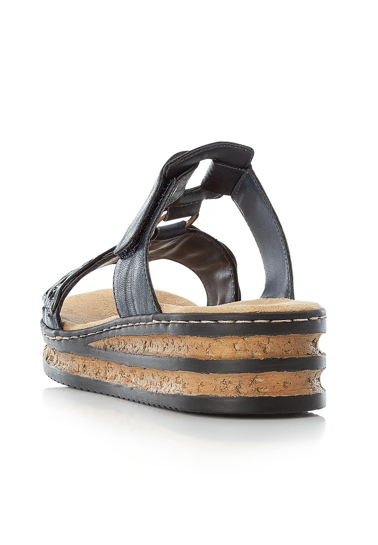 Rieker Damen Pantoletten Slipper 629K9-14  Dunkelblau 4/4
