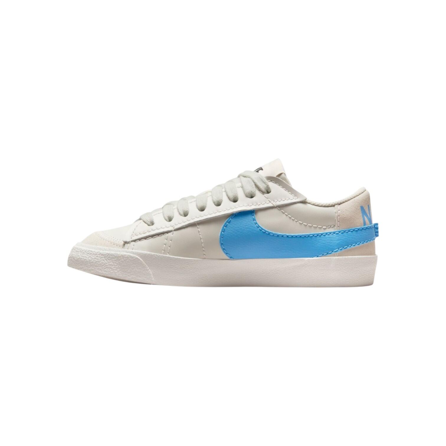 Nike Blazer Low 77 Jumbo Double Swoosh White University Blue — foto 2