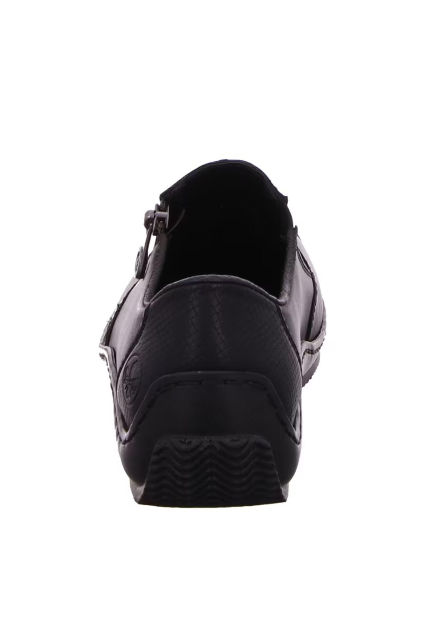 Rieker Mocassino Da Donna Modello L1780 - Pelle Morbida, Suola Flessibile, Chiusura Lampo, Eleganza Senza Tempo, Comodo Per Ogni Occasione - 2