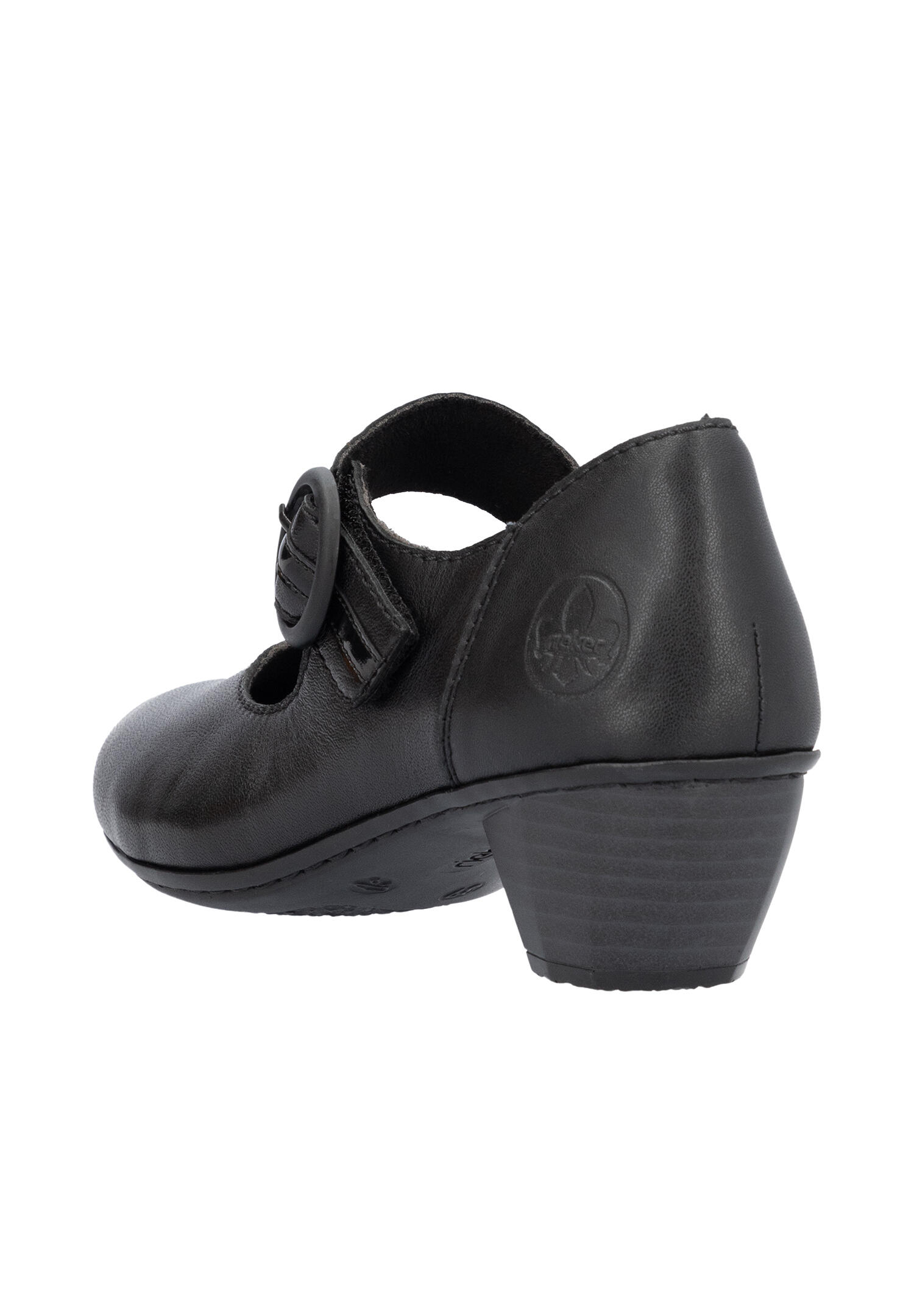 Rieker Damen Halbschuh Schuhe 41756-00 schwarz 5/7