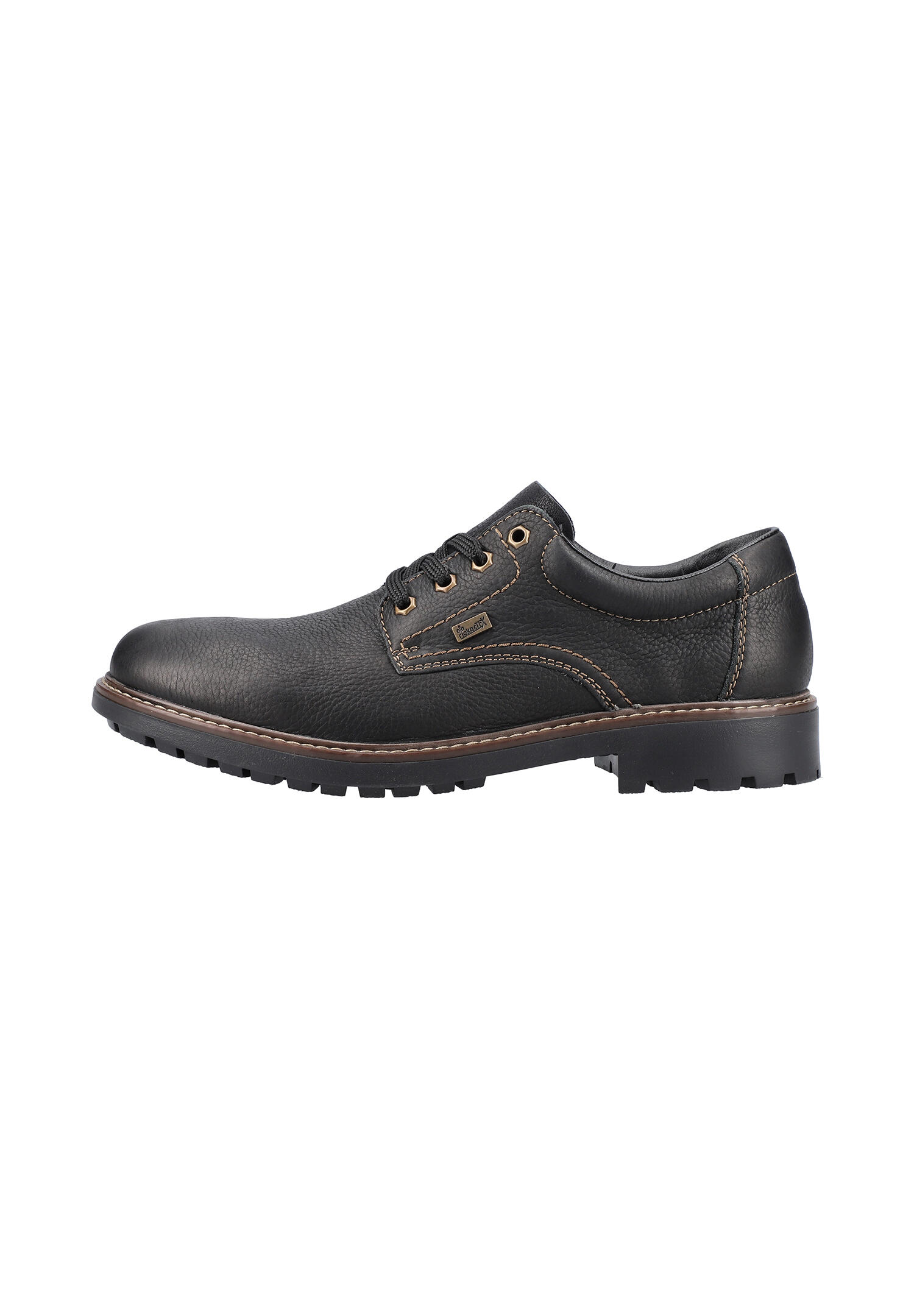 Rieker Herren Schnürschuhe Halbschuhe Businessschuhe Leder Schuhe B4610 schwarz 2/7