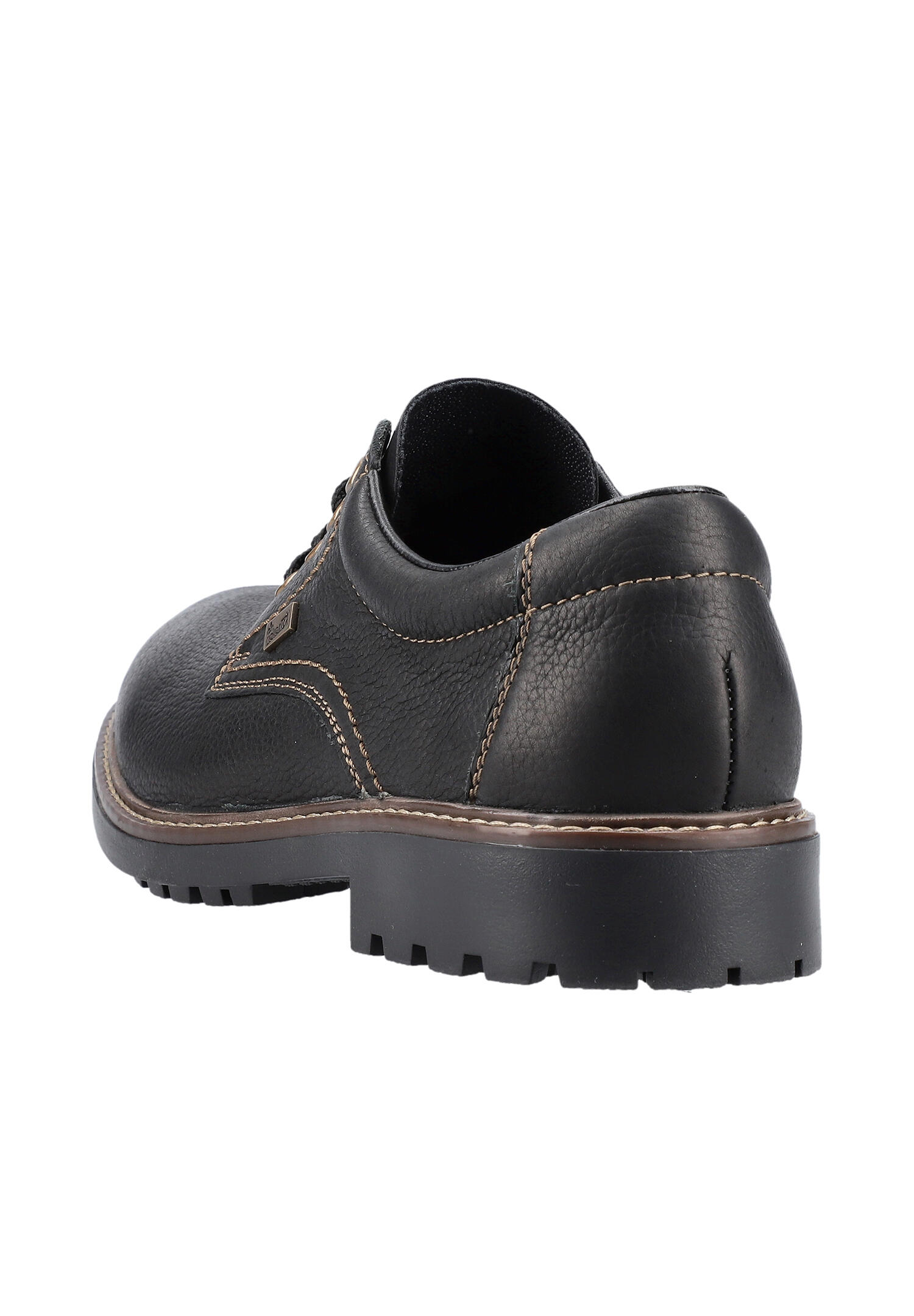 Rieker Herren Schnürschuhe Halbschuhe Businessschuhe Leder Schuhe B4610 schwarz 7/7