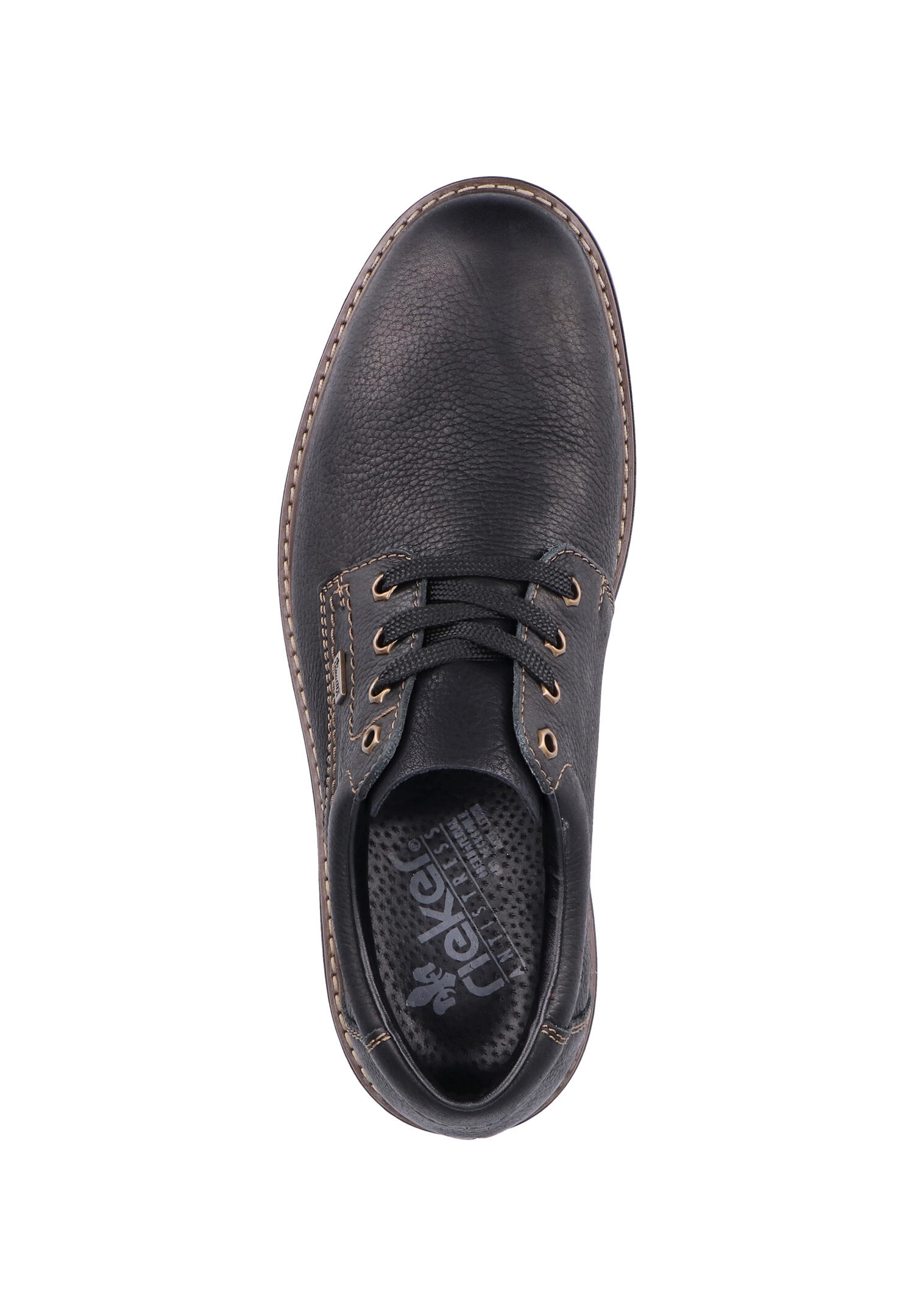Rieker Herren Schnürschuhe Halbschuhe Businessschuhe Leder Schuhe B4610 schwarz 5/7