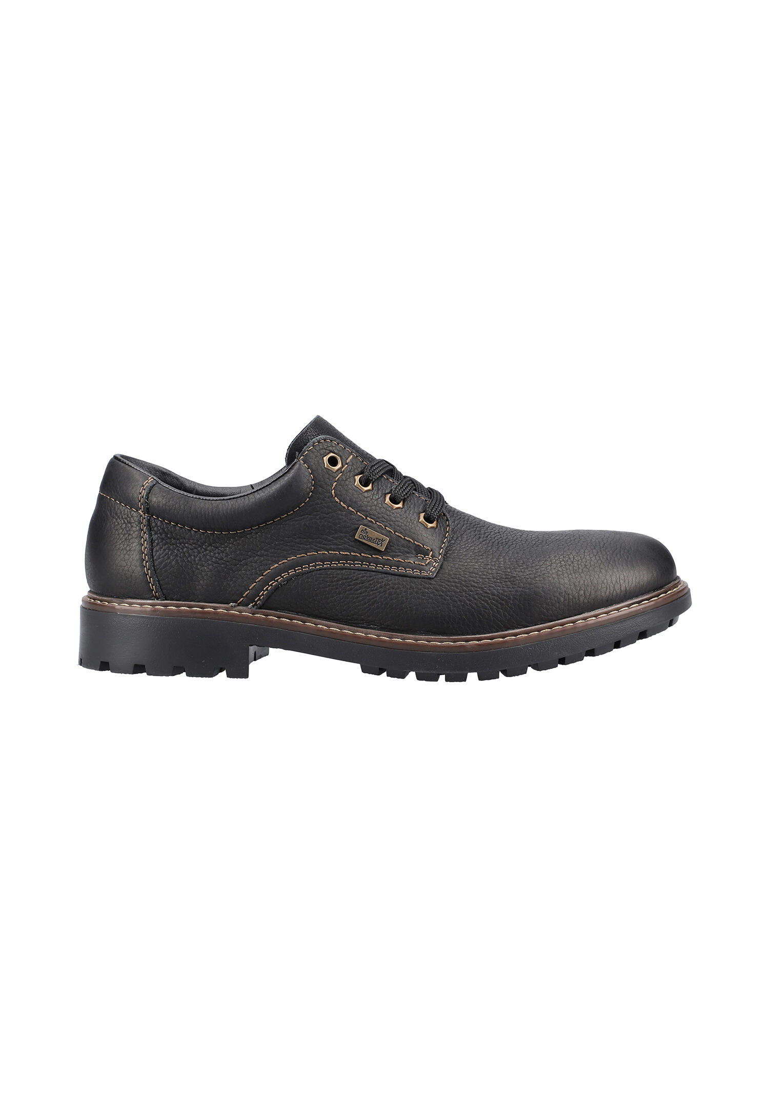 Rieker Herren Schnürschuhe Halbschuhe Businessschuhe Leder Schuhe B4610 schwarz 4/7