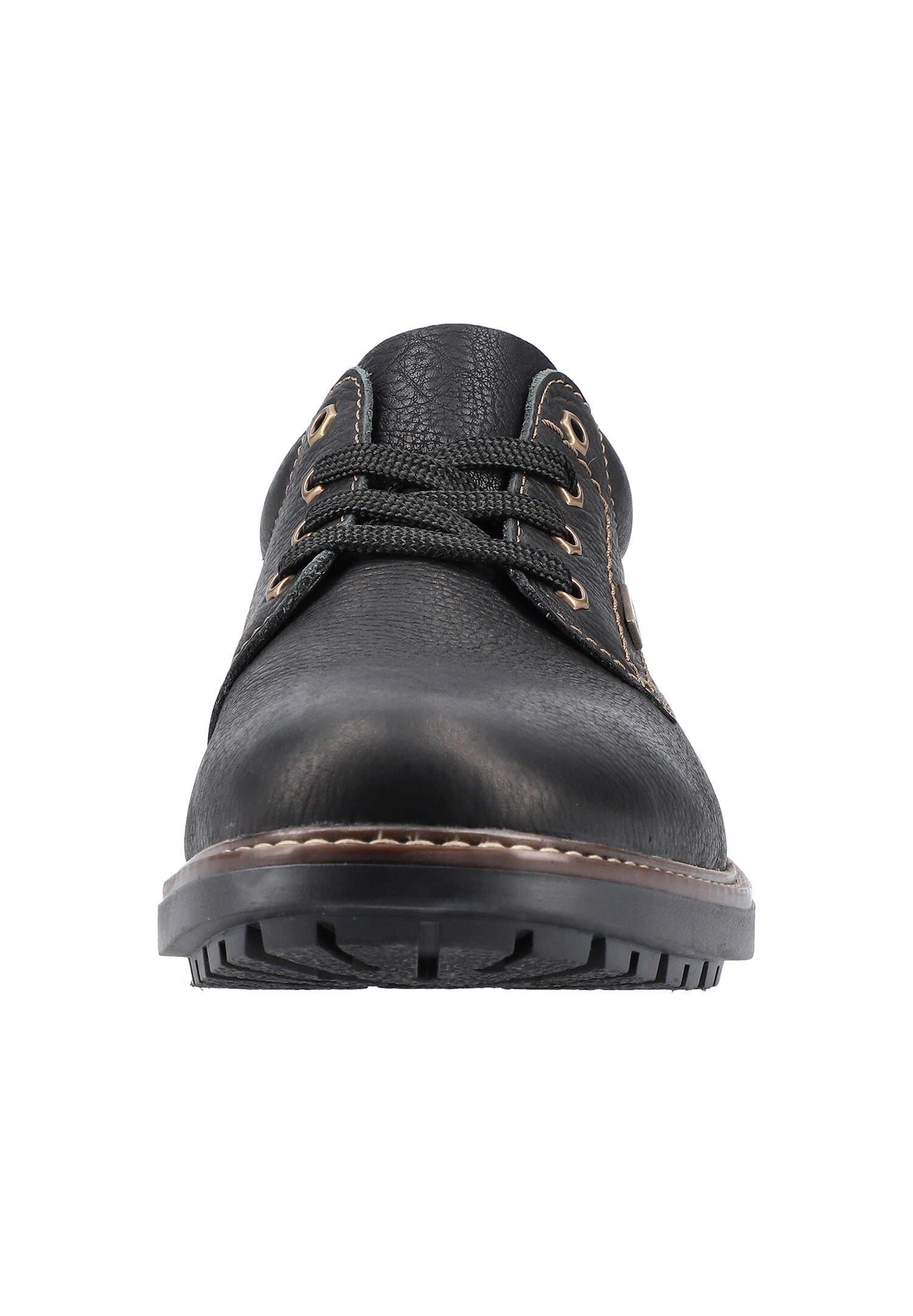 Rieker Herren Schnürschuhe Halbschuhe Businessschuhe Leder Schuhe B4610 schwarz 6/7