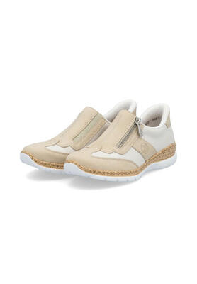 Rieker Damen Slipper Schuhe N42G5-60 beige