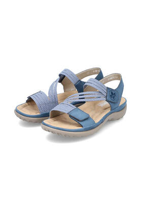 Rieker Damen Riemchensandalen himmelblau Sandalen 64870-14 himmelblau