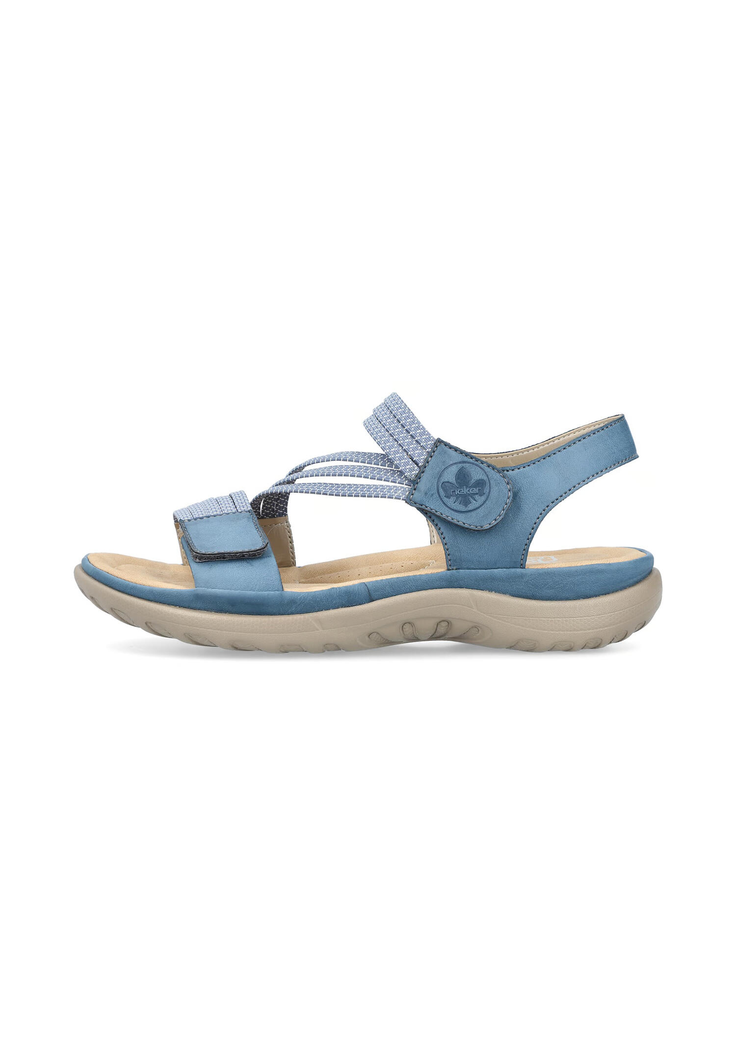 Rieker Damen Riemchensandalen himmelblau Sandalen 64870-14 himmelblau 2/4
