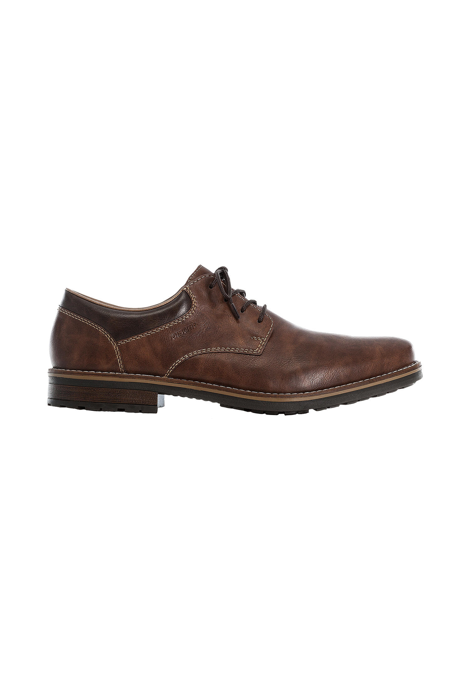 Rieker Herren Schnürschuhe Halbschuhe Businessschuhe Leder Schuhe 13200-24 braun 2/7