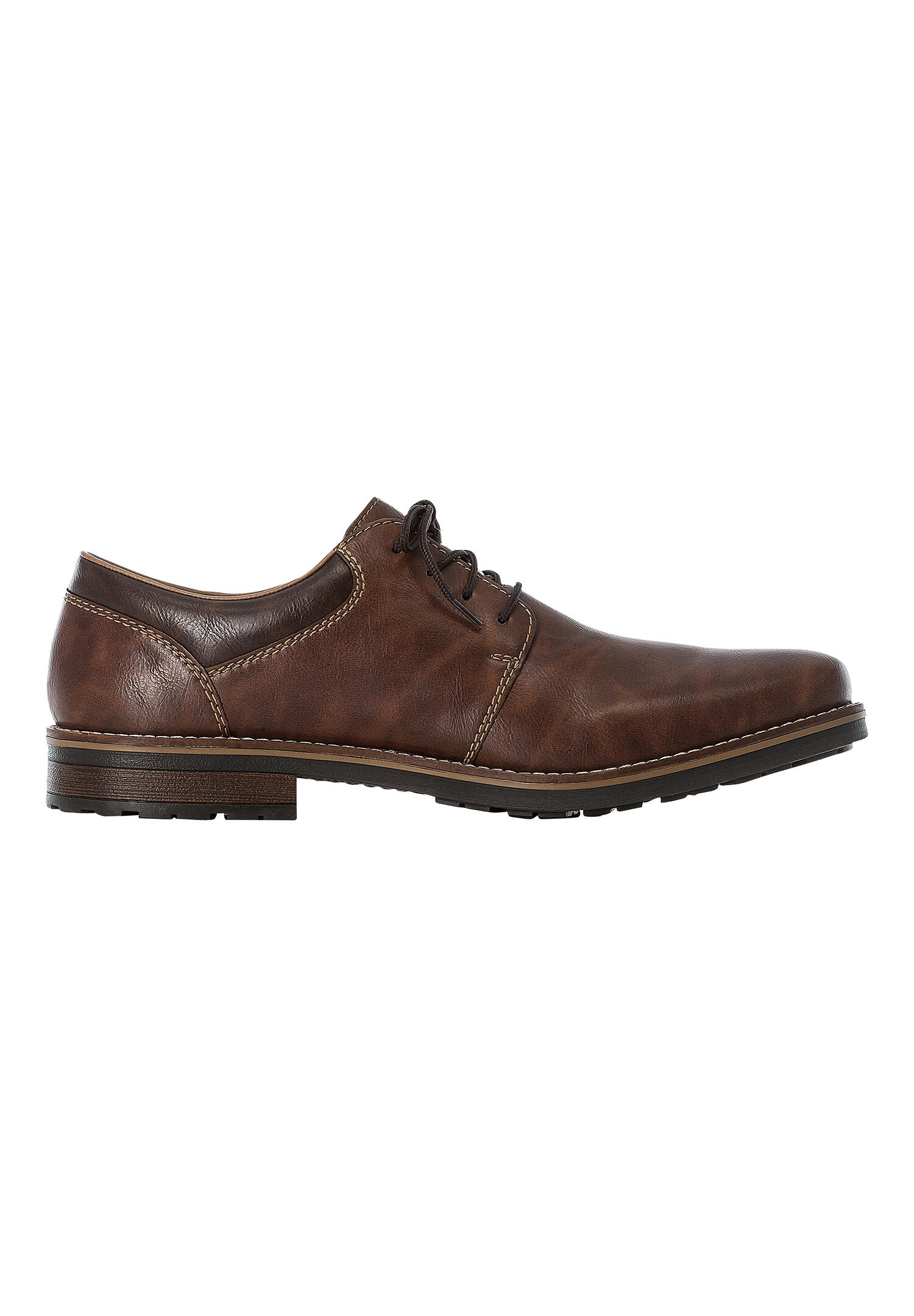 Rieker Herren Schnürschuhe Halbschuhe Businessschuhe Leder Schuhe 13200-24 braun 4/7