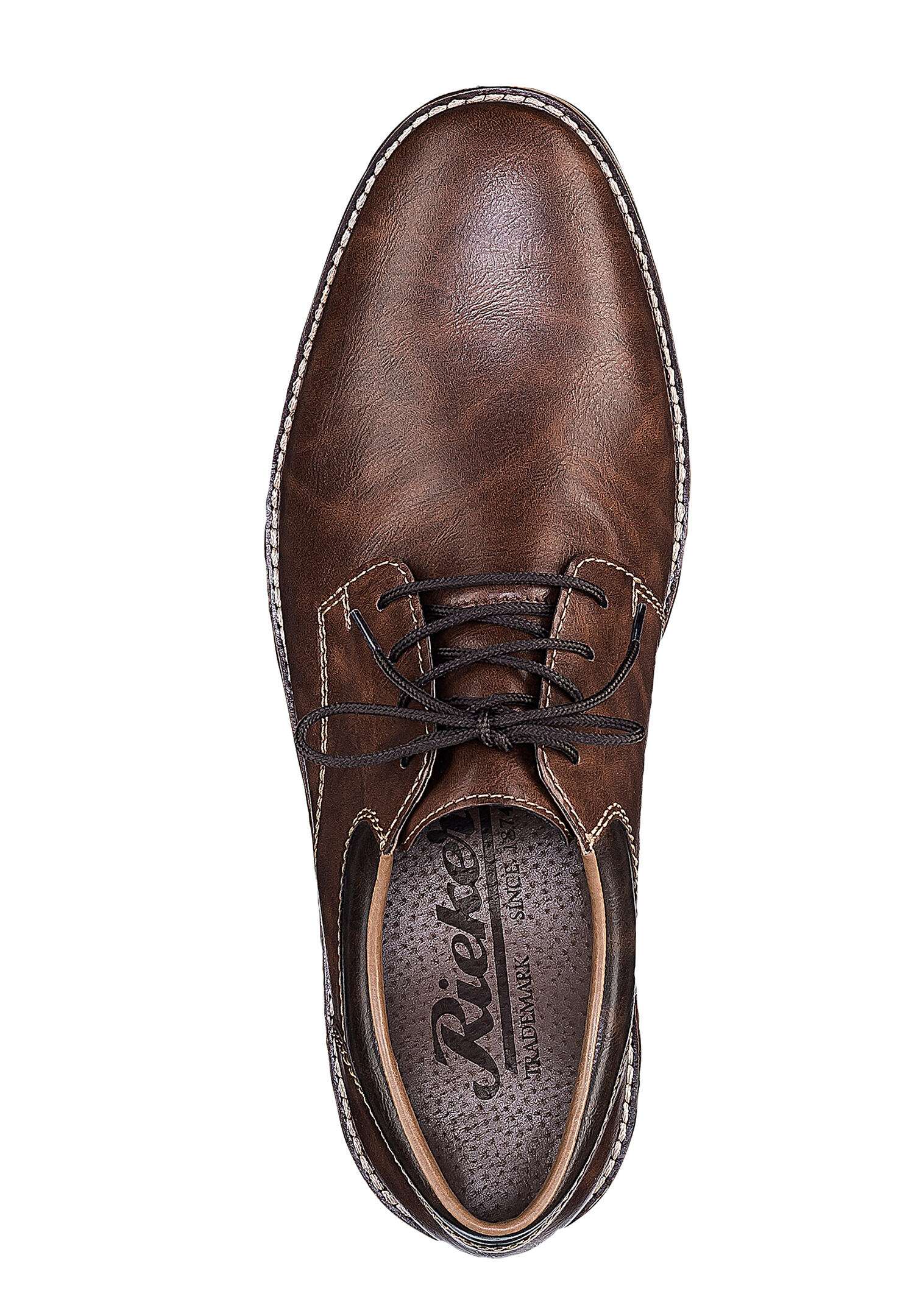 Rieker Herren Schnürschuhe Halbschuhe Businessschuhe Leder Schuhe 13200-24 braun 6/7