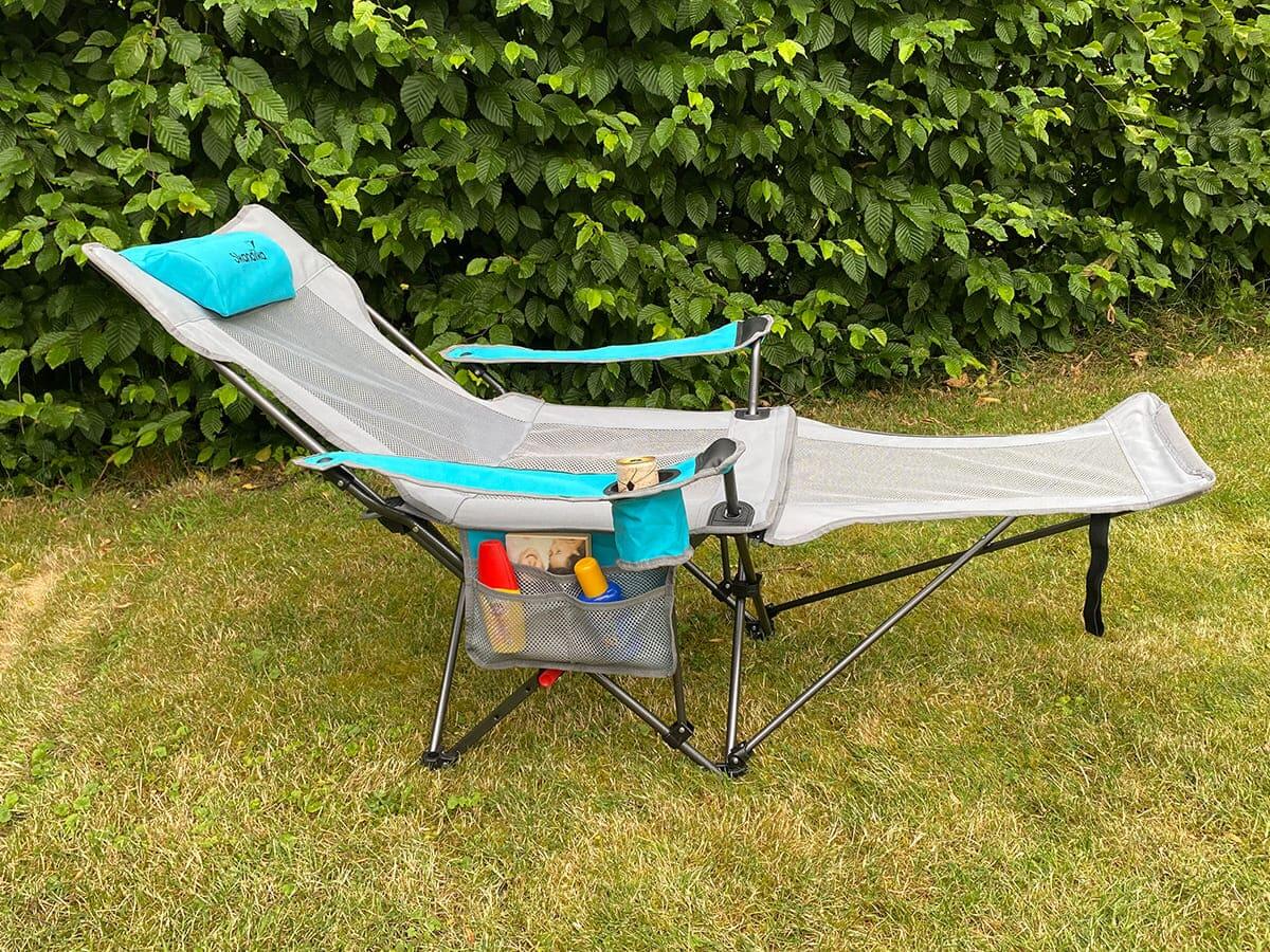 Gebraucht - Campingstuhl Toras mit Fußablage - Klappstuhl 3/7